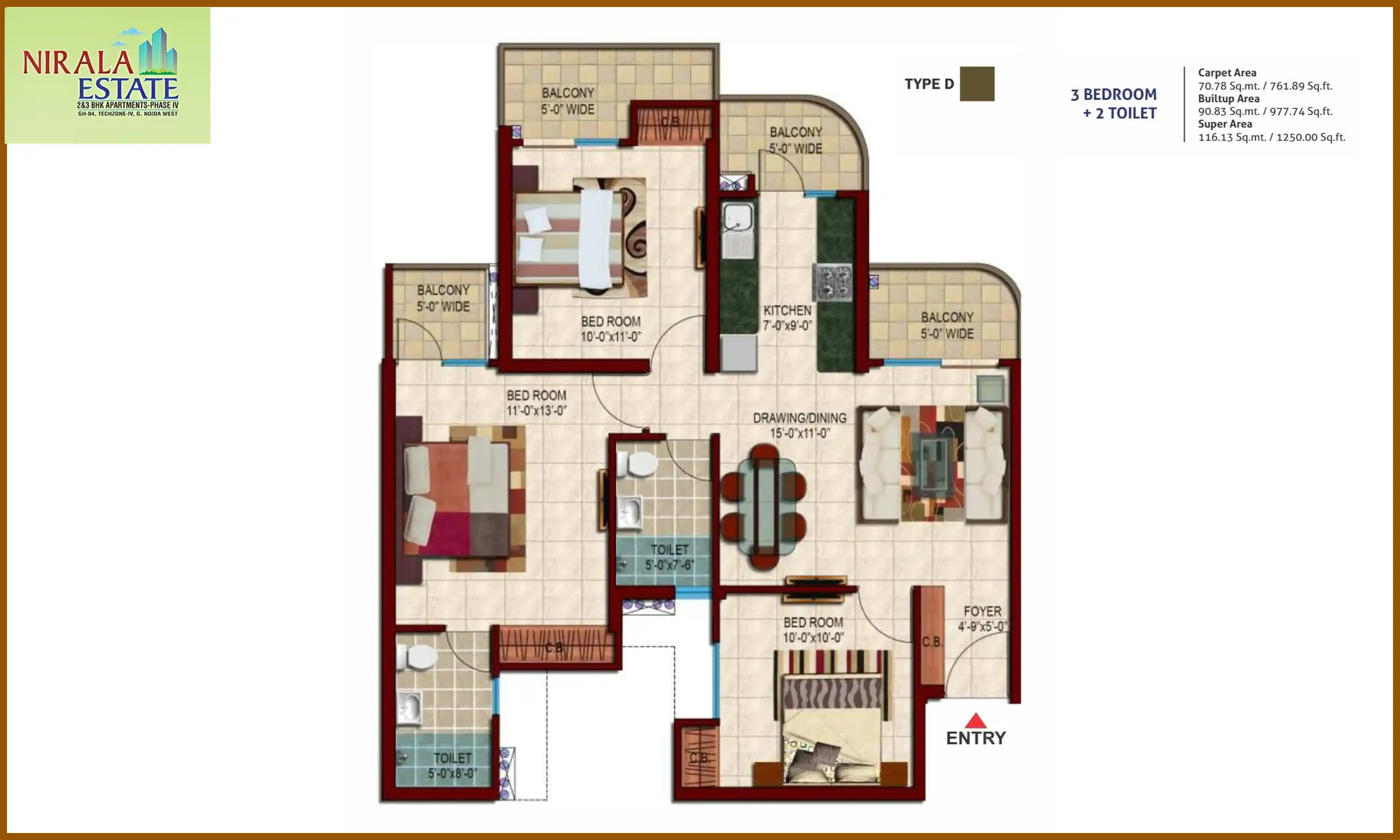 1250 Sqft