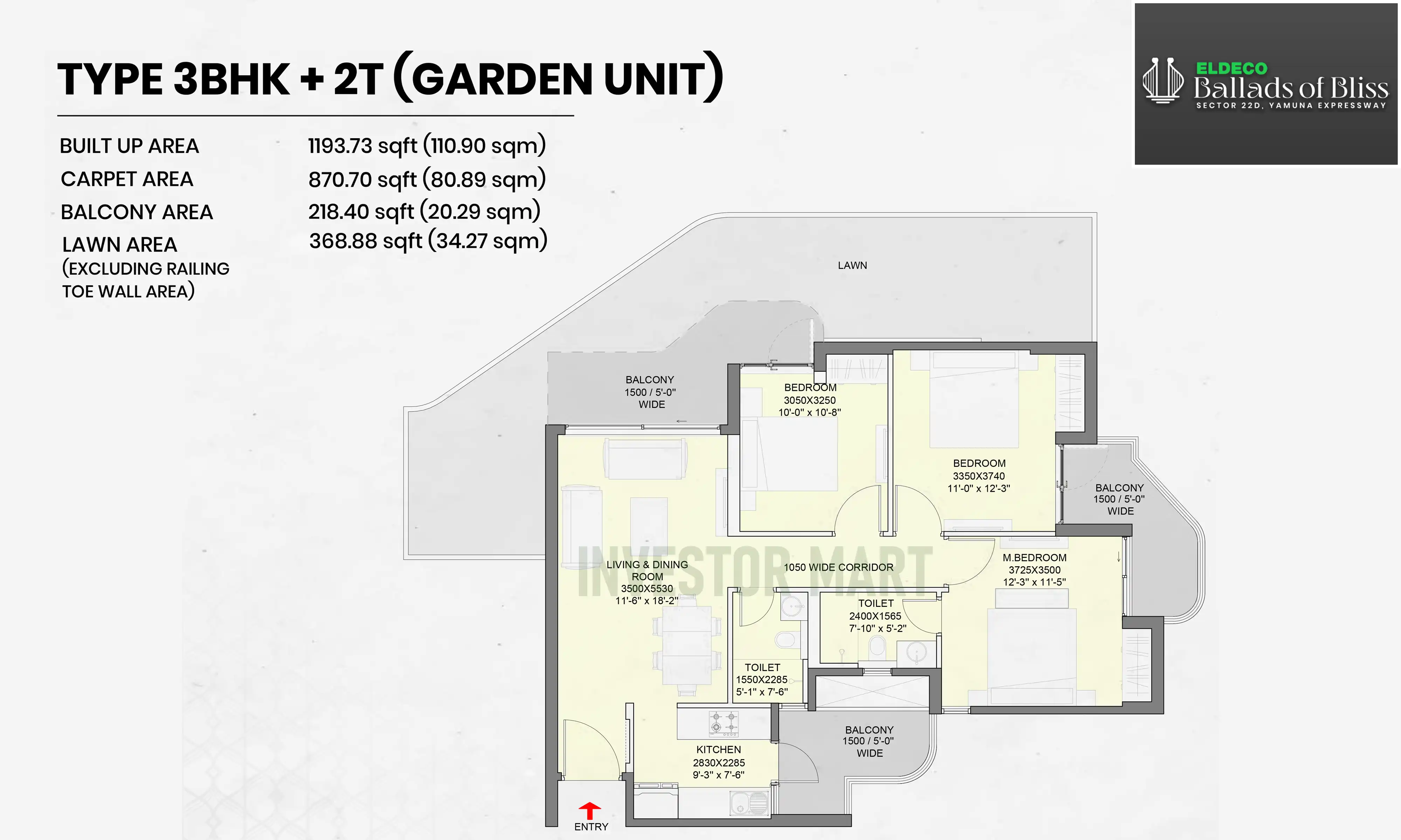1193 Sqft