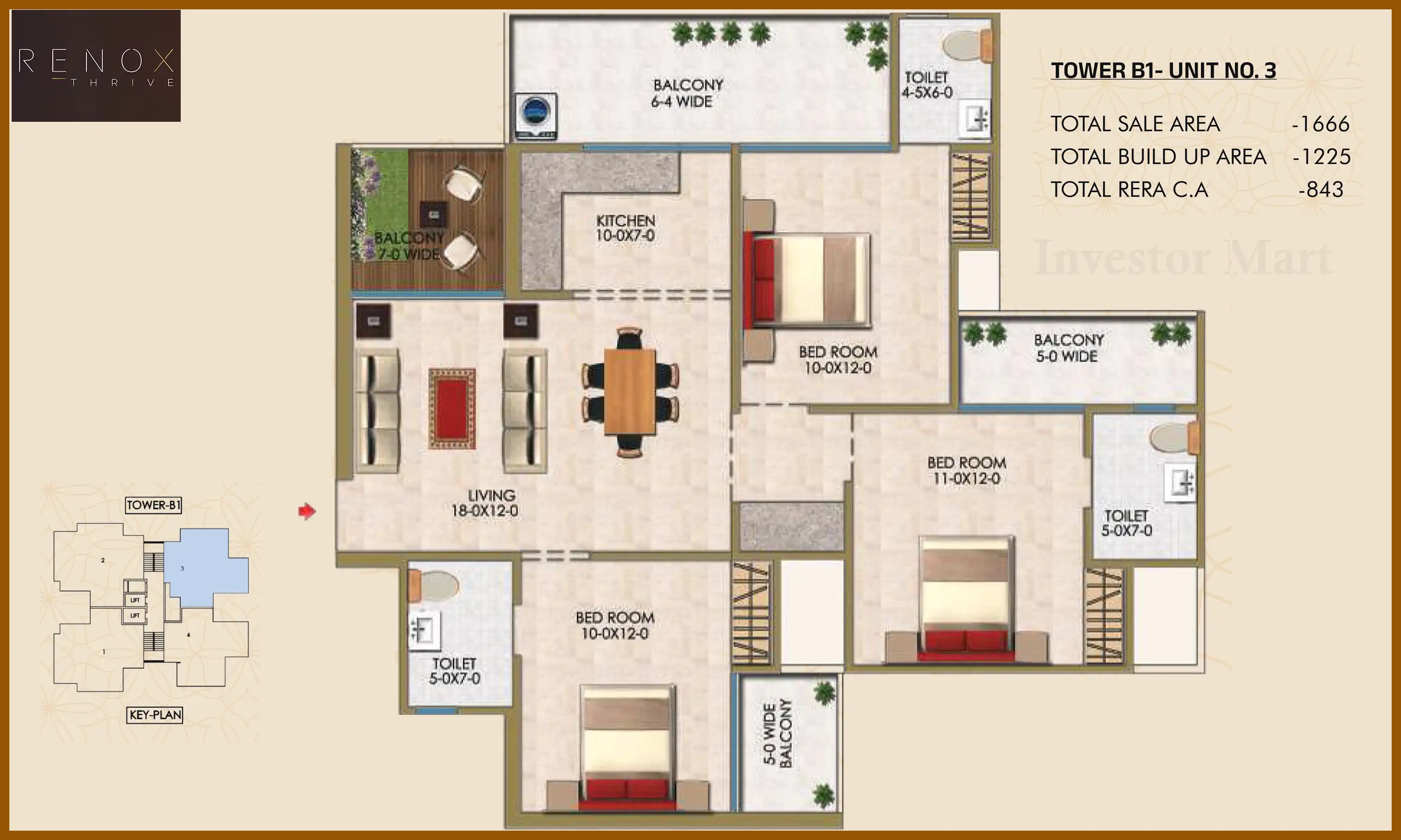 1666 Sqft
