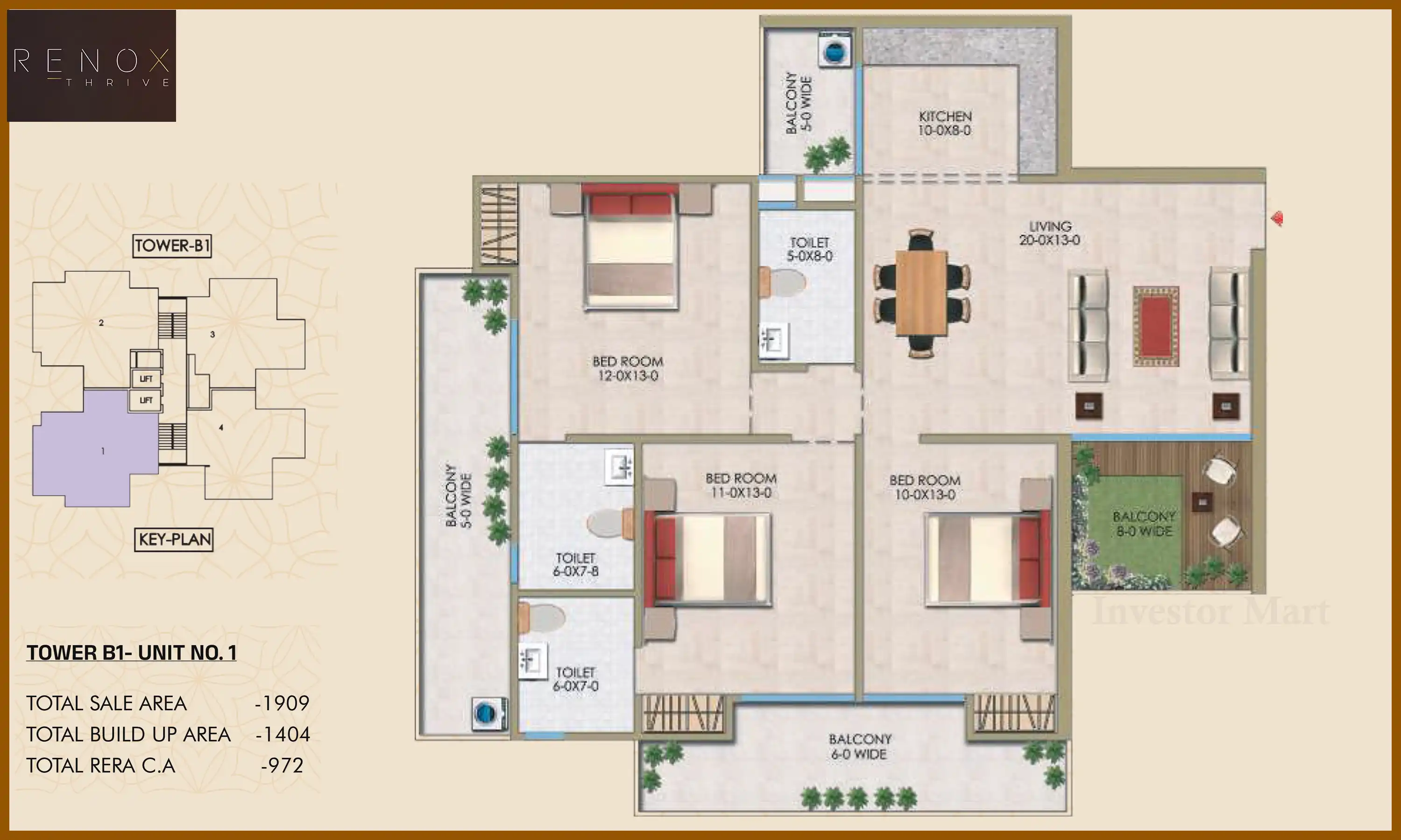 1905 Sqft