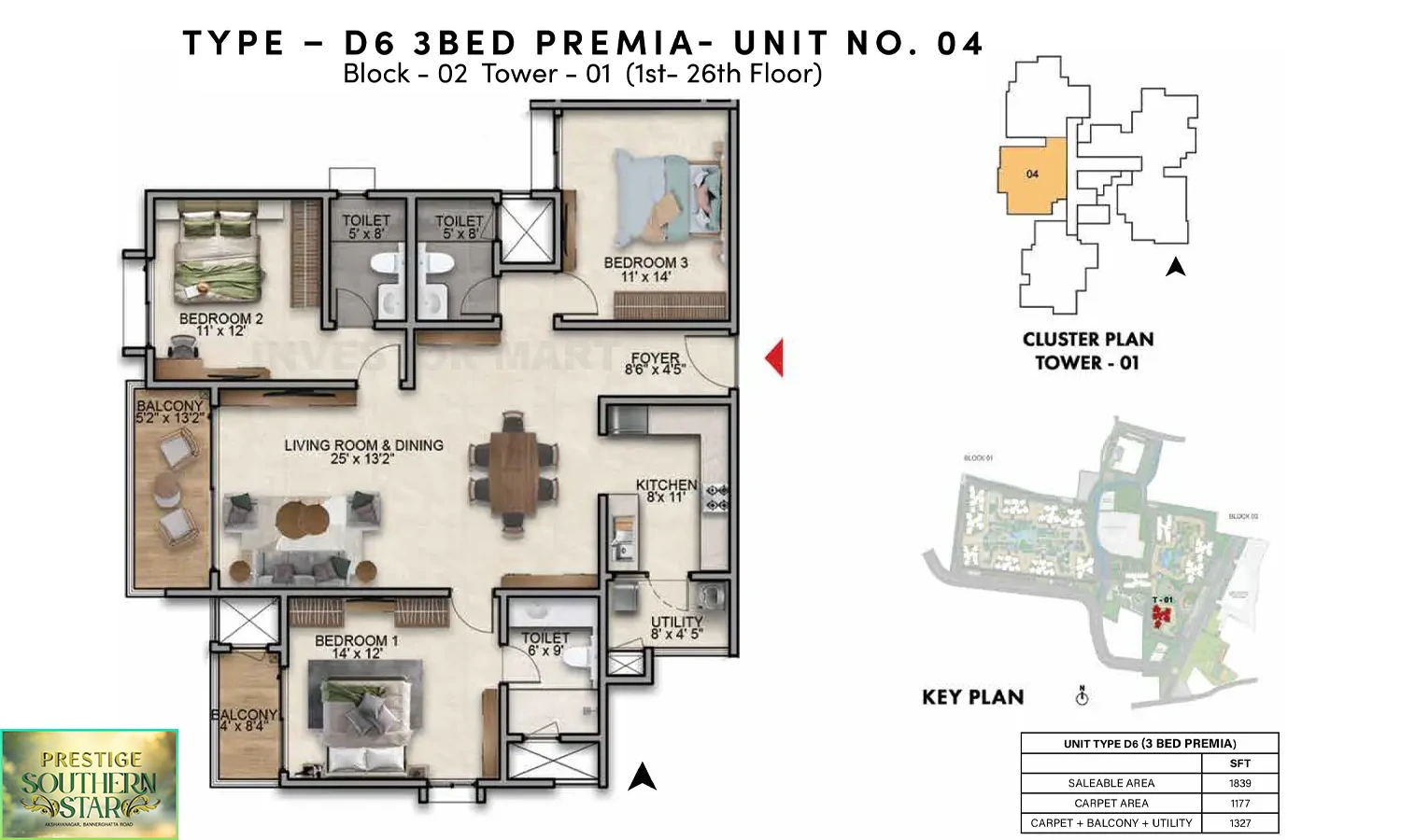 1839 Sqft