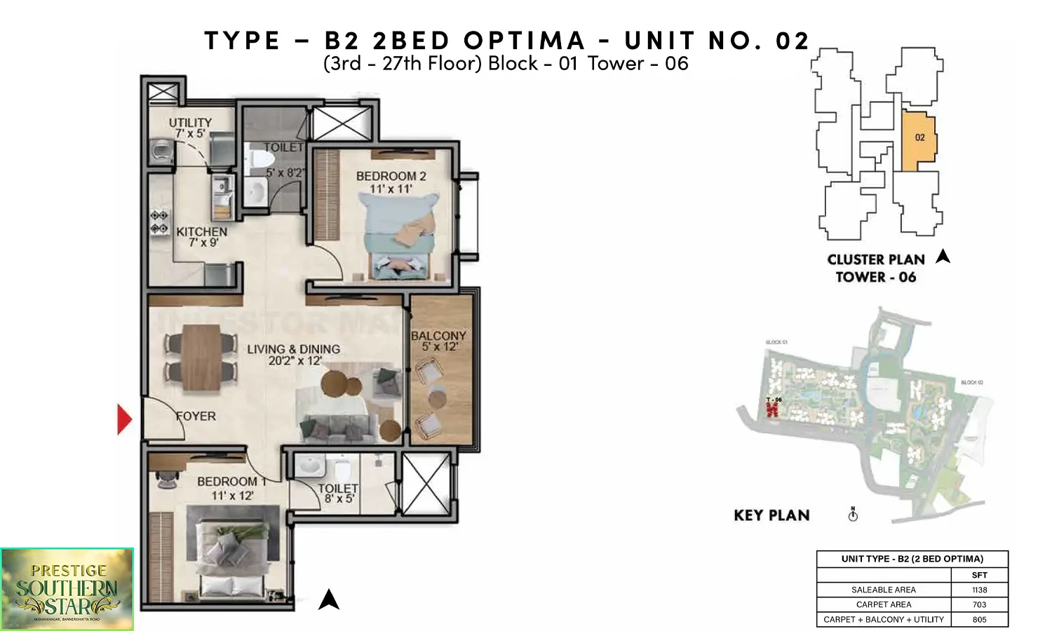 1138 Sqft