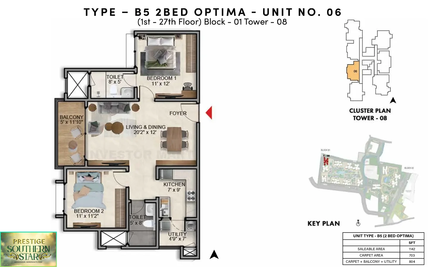 1142 Sqft