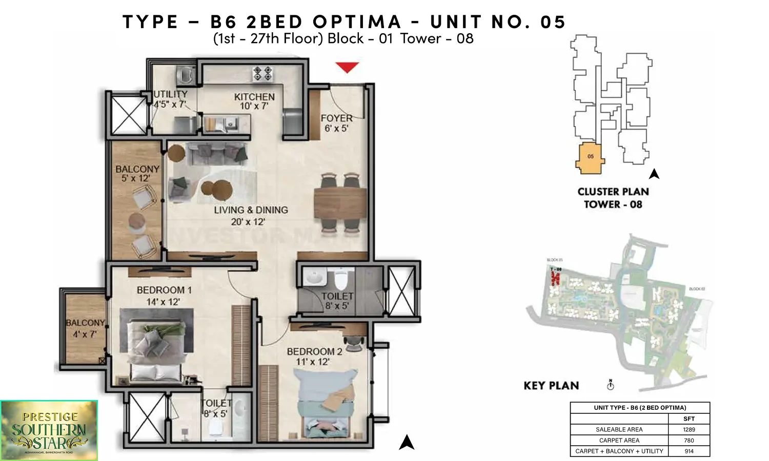 1289 Sqft