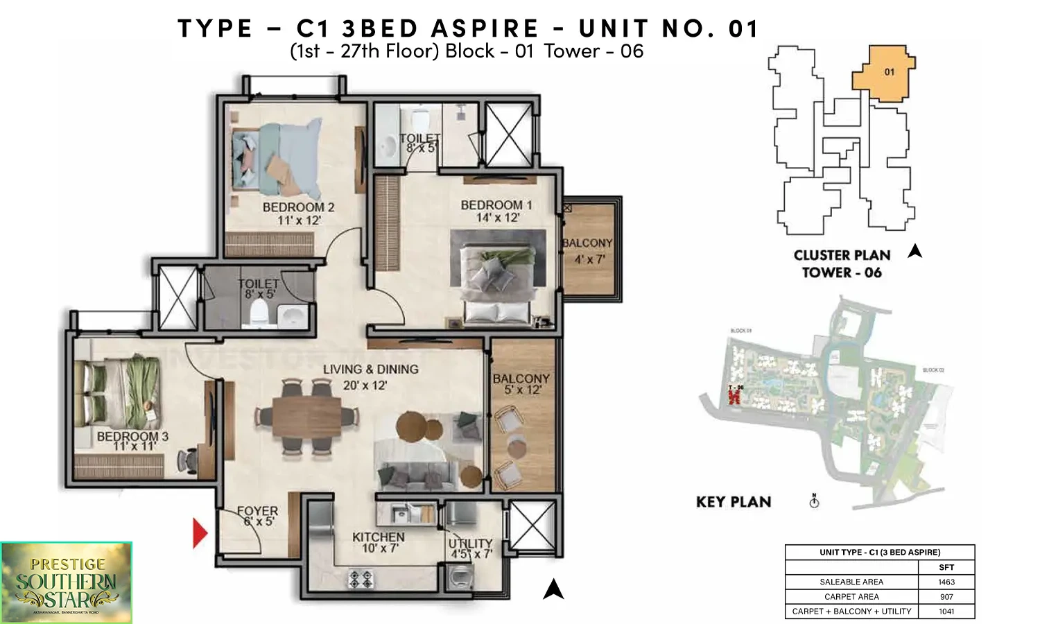 1463 Sqft