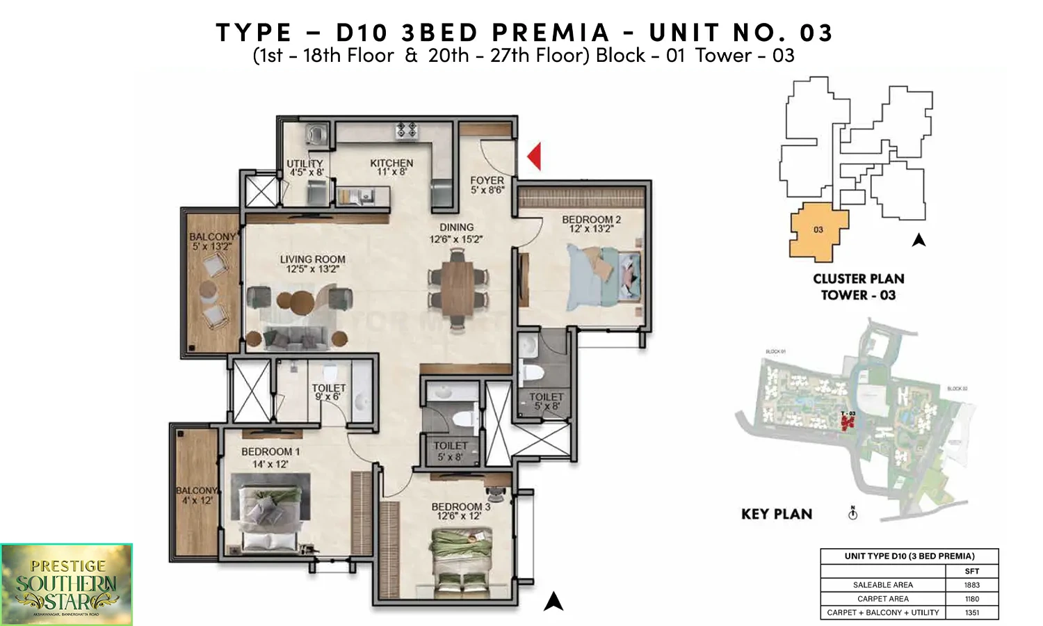 1883 Sqft