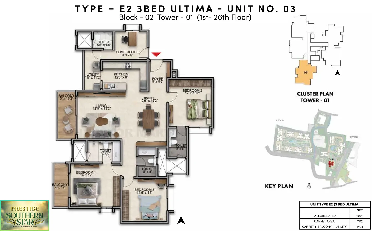 2093 Sqft