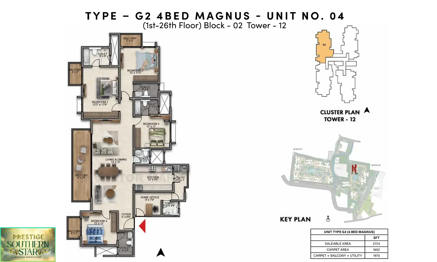 2724 Sqft