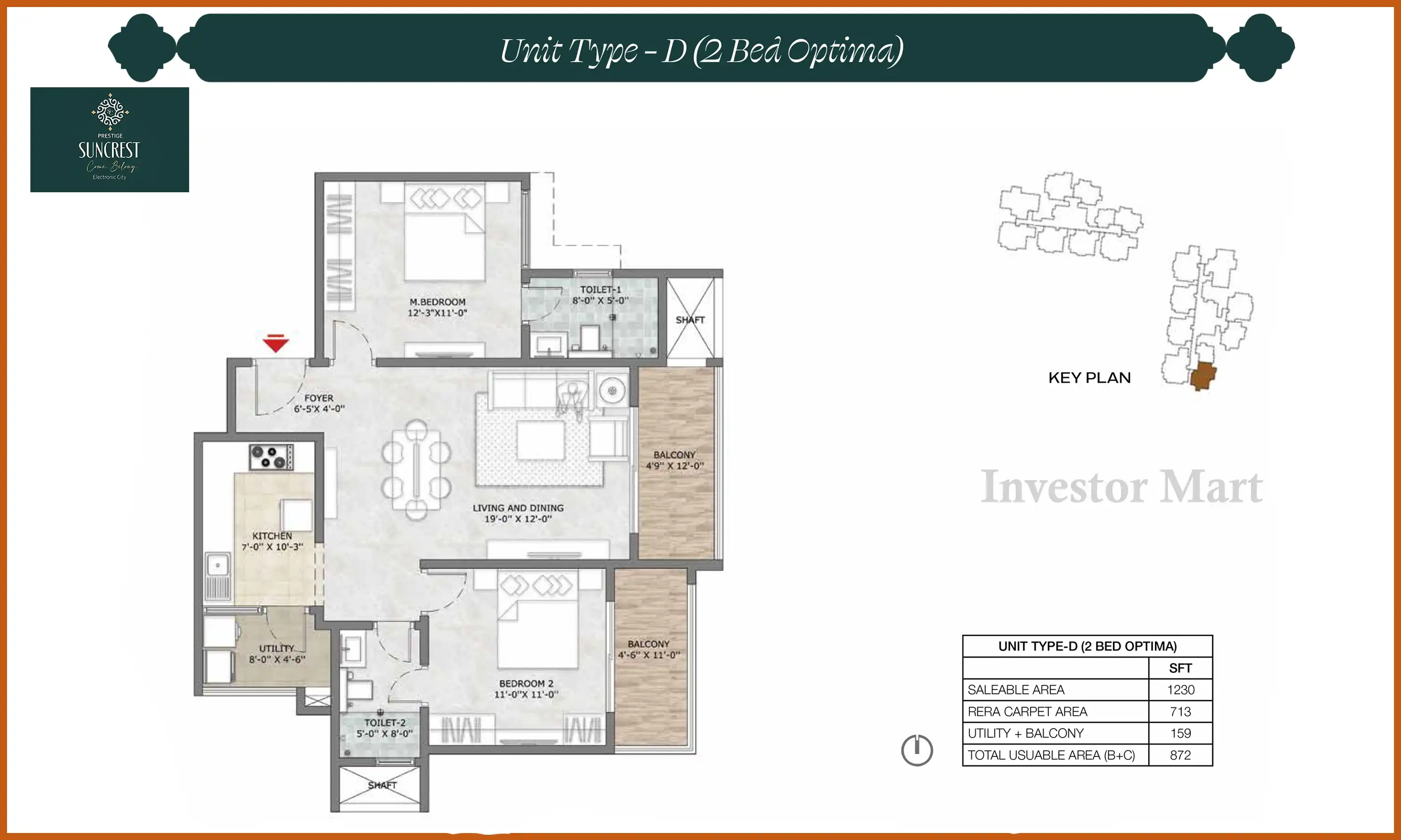 1230 Sqft