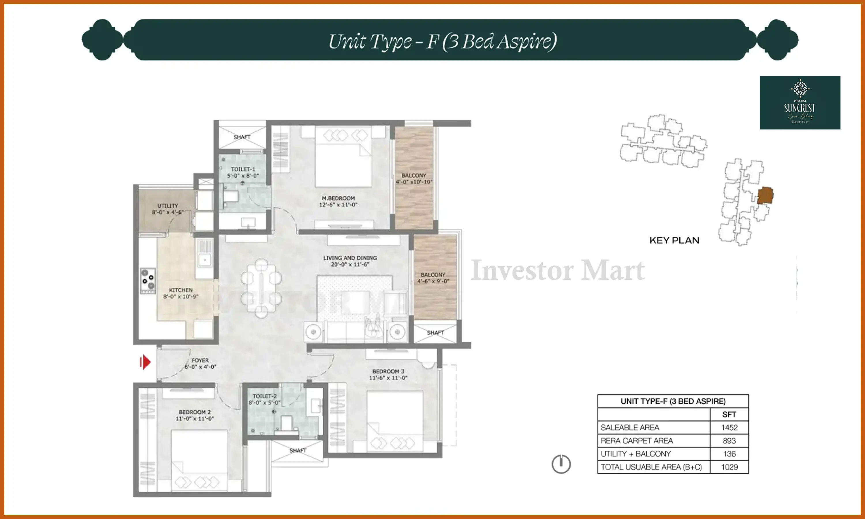 1452 Sqft