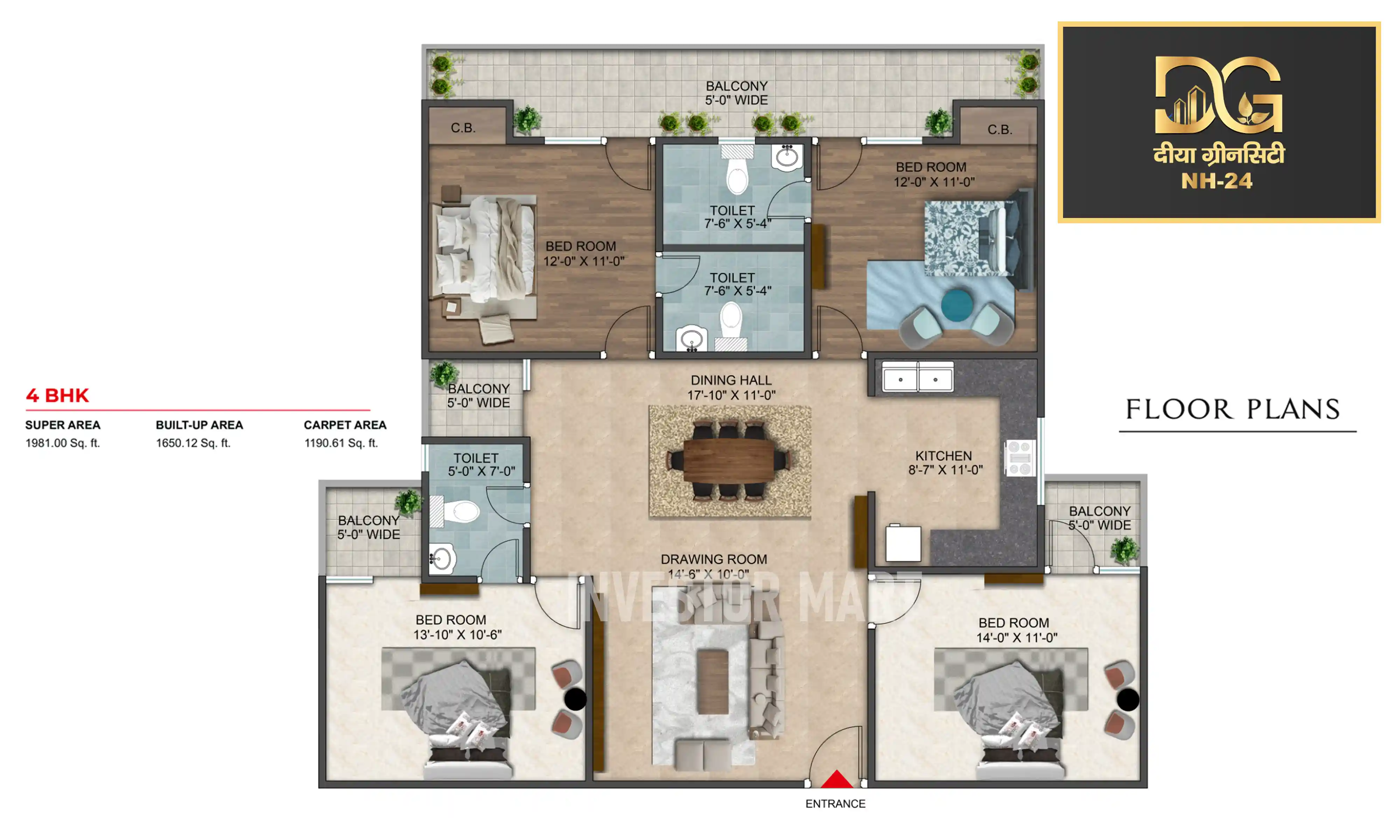 1981 Sqft