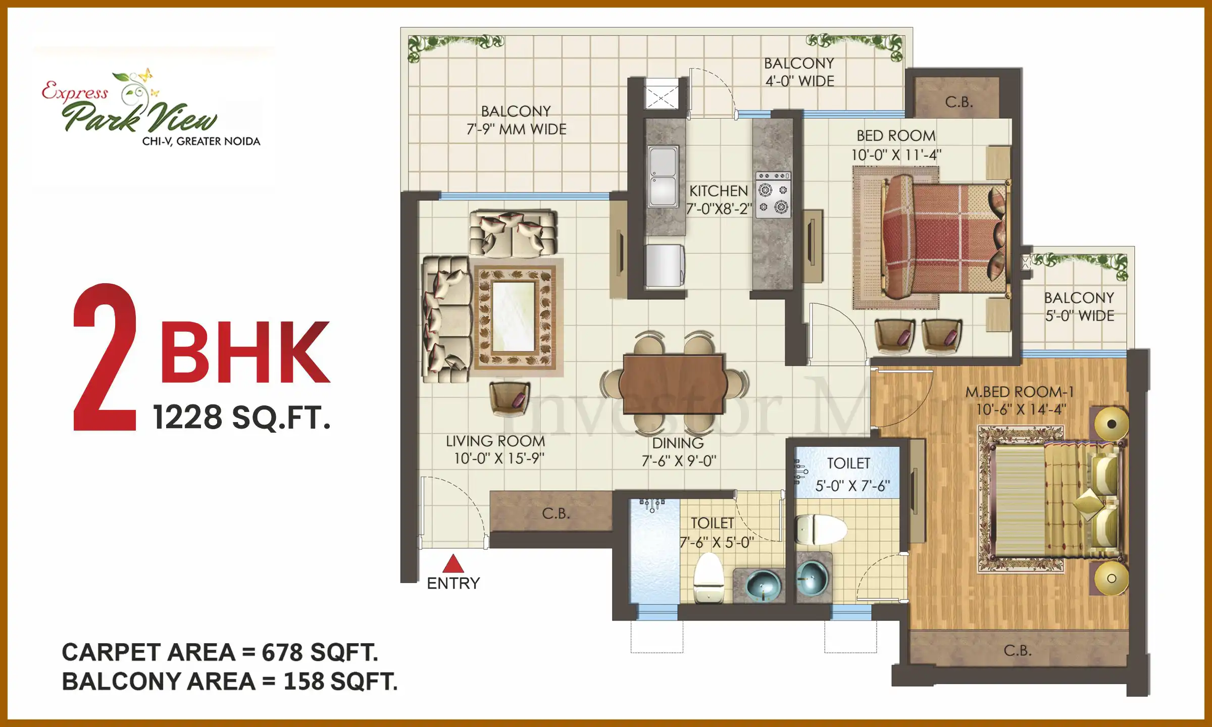 1228 Sqft