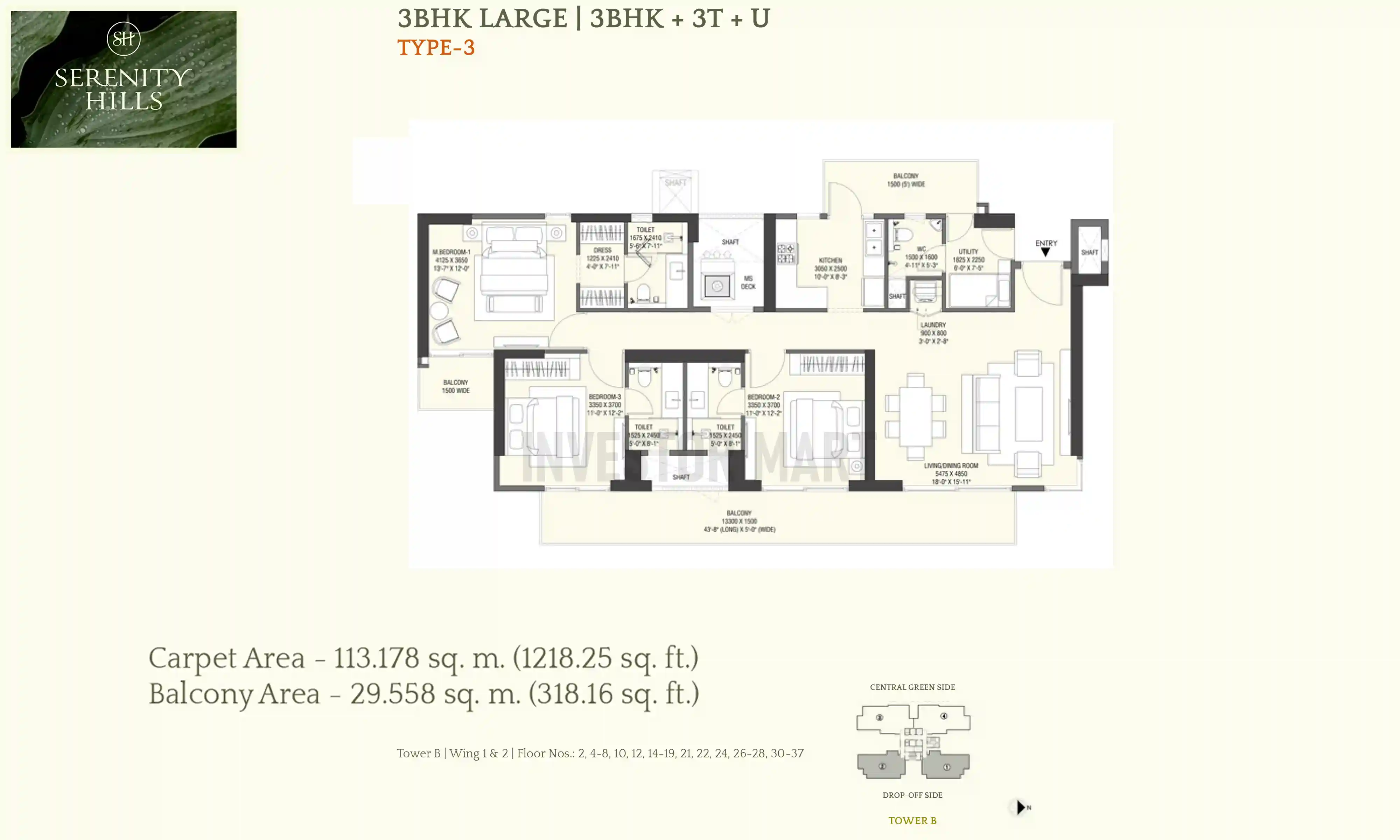 1218 Sqft
