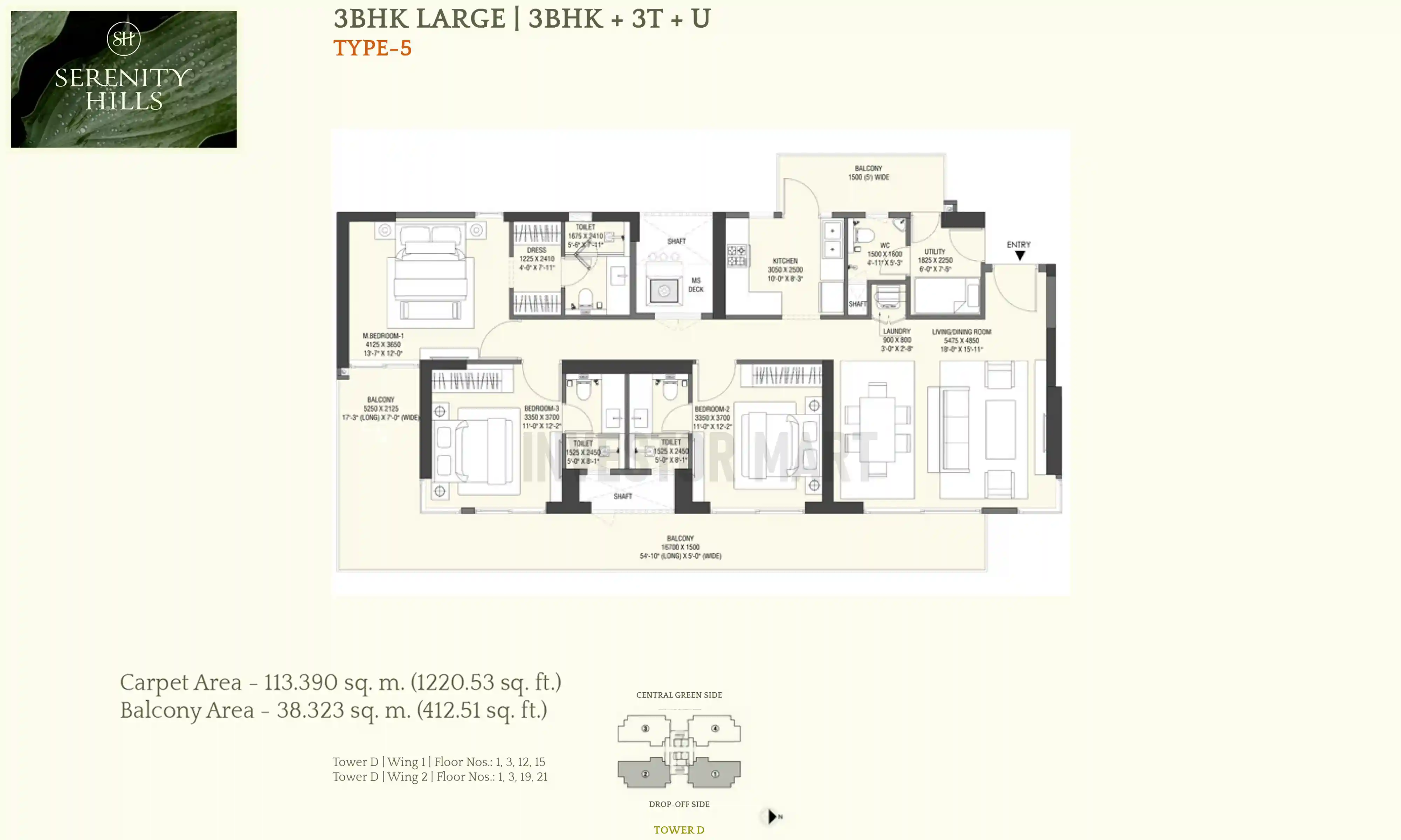 1220 Sqft