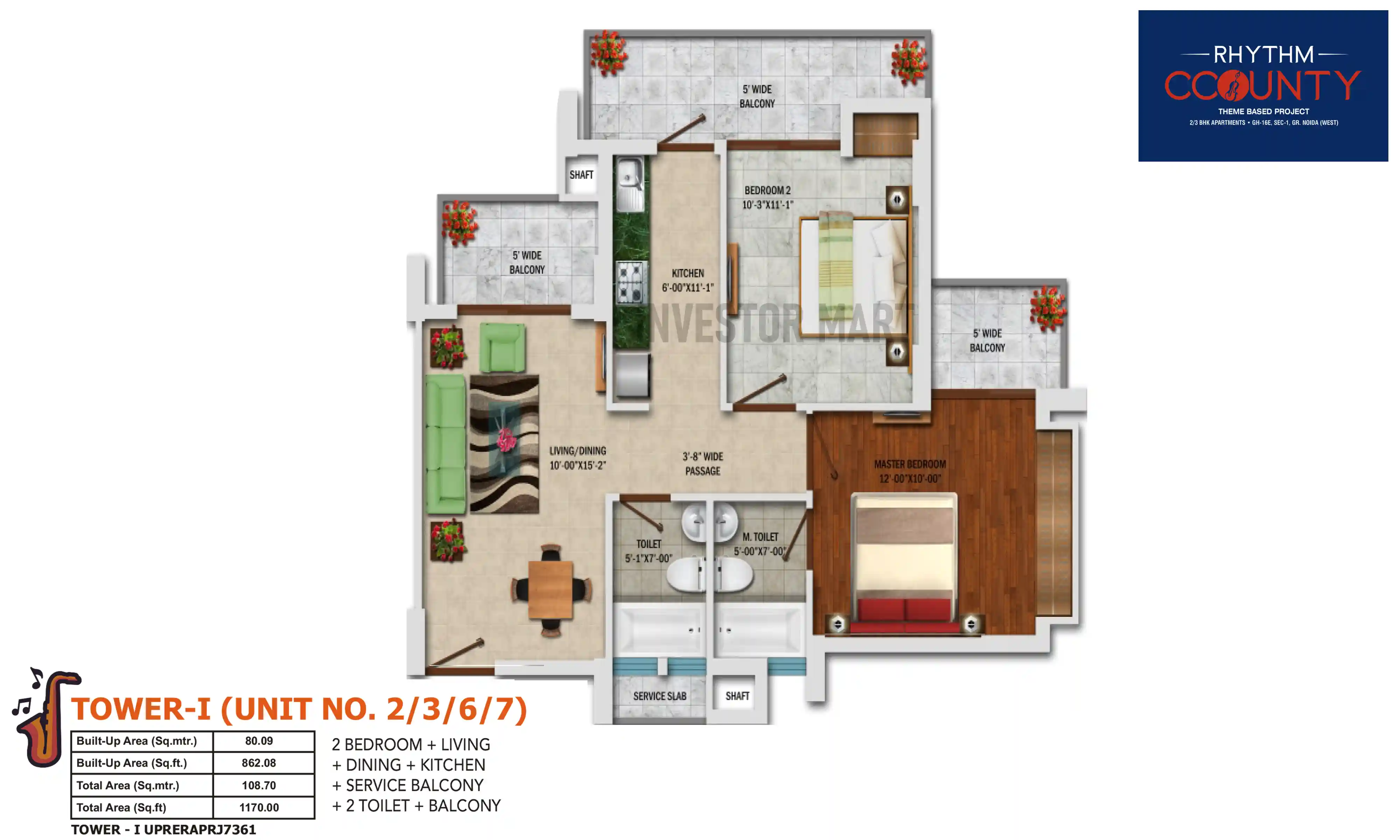 1170 Sqft