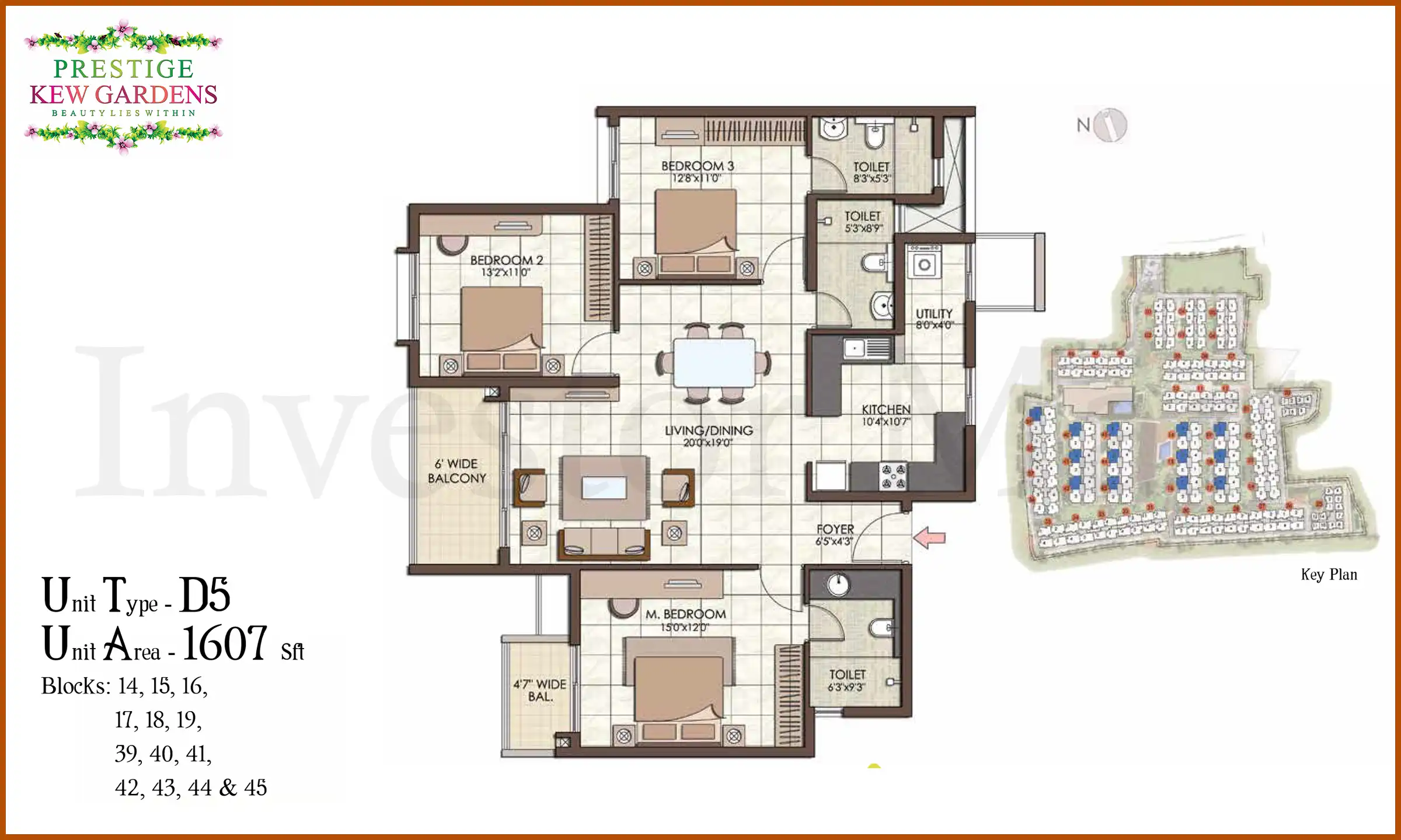 1607 Sqft