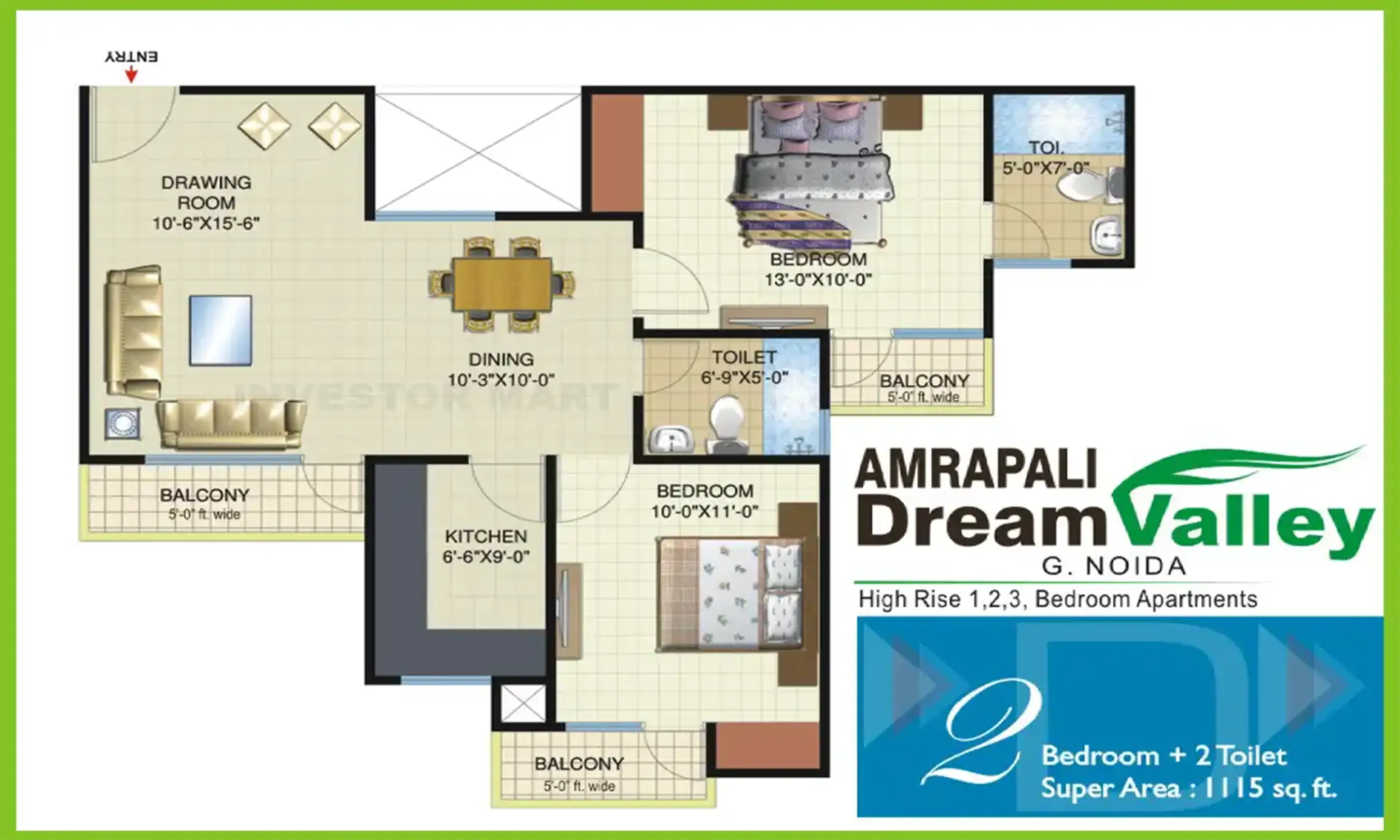 1115 Sqft