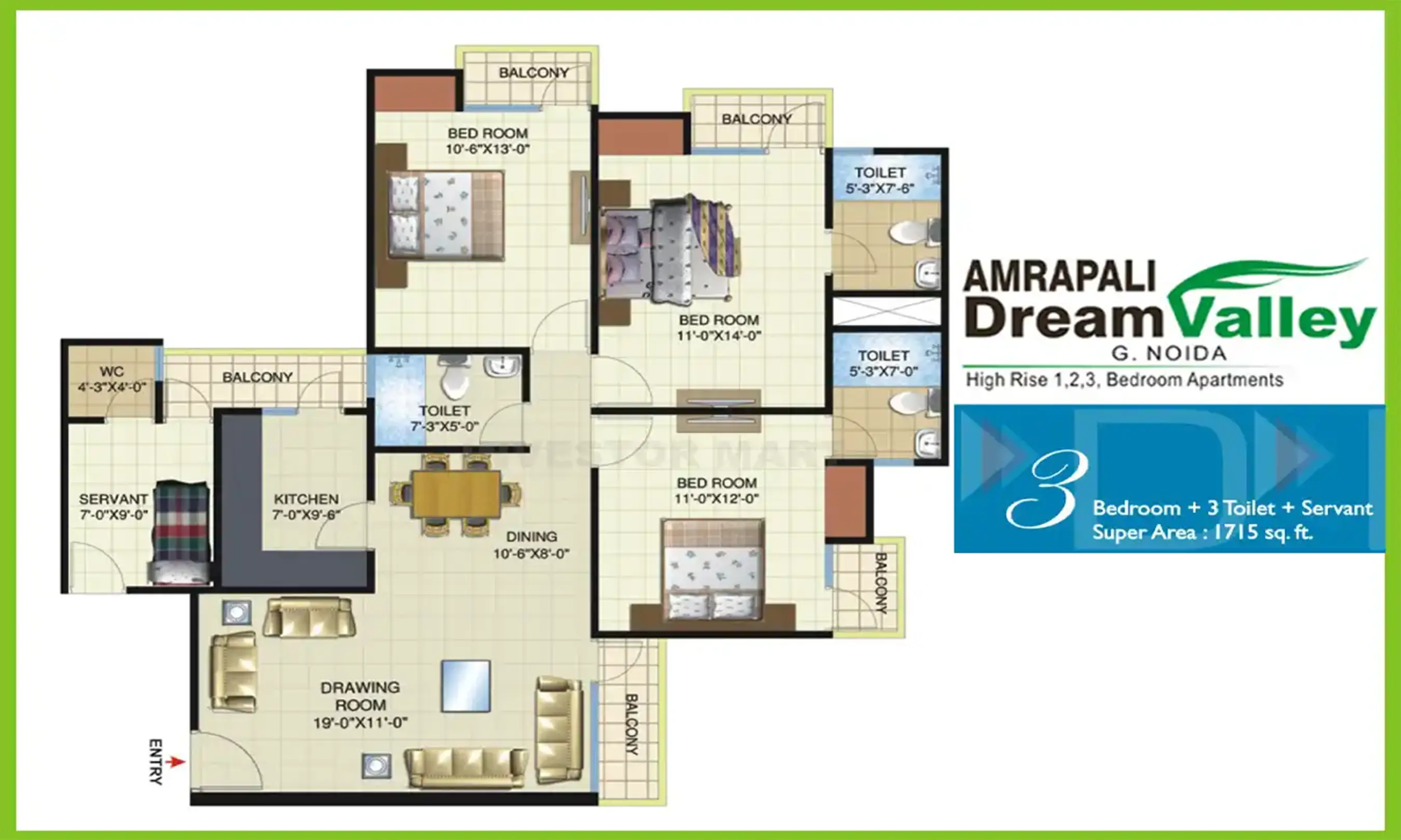 1715 Sqft
