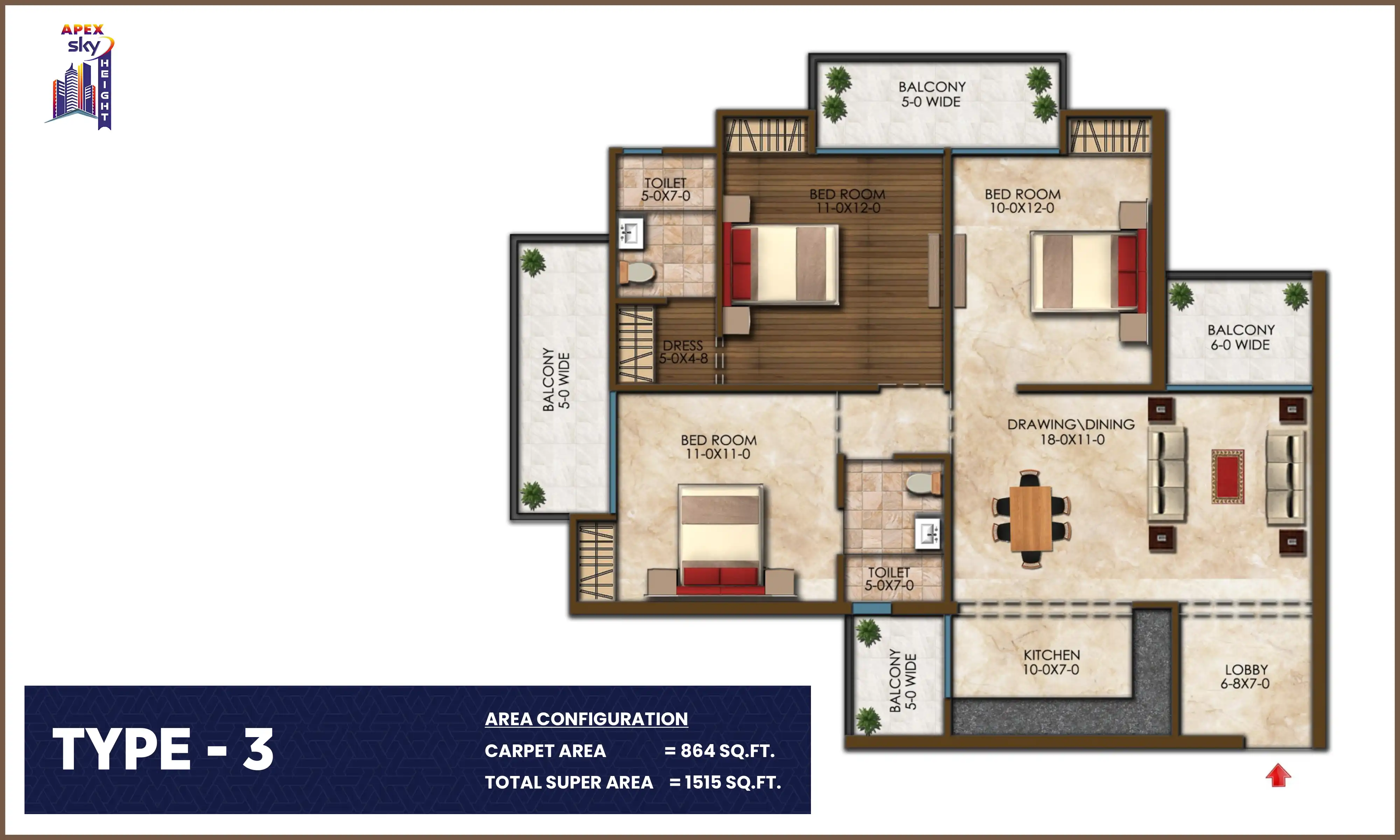 1515 Sqft