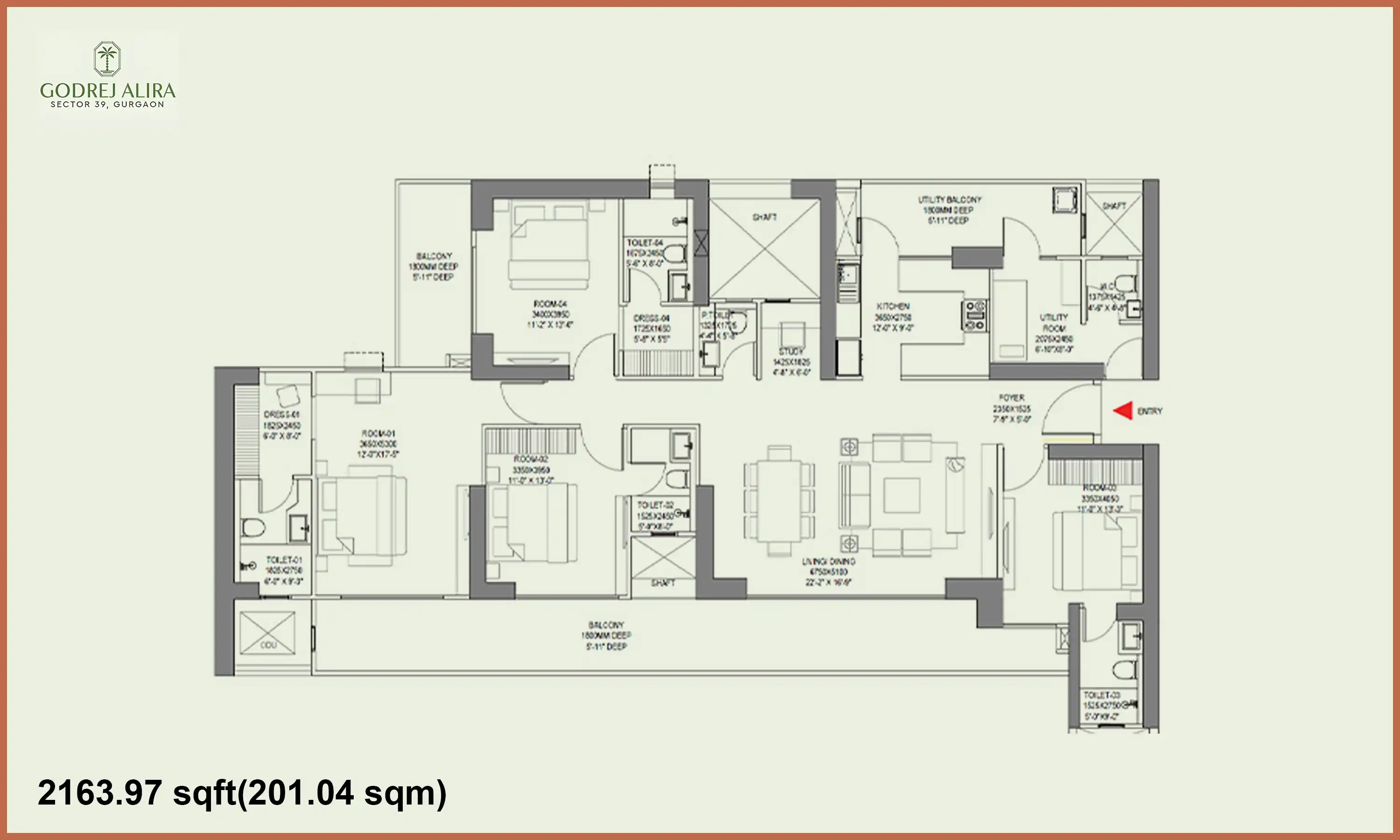2164 Sqft