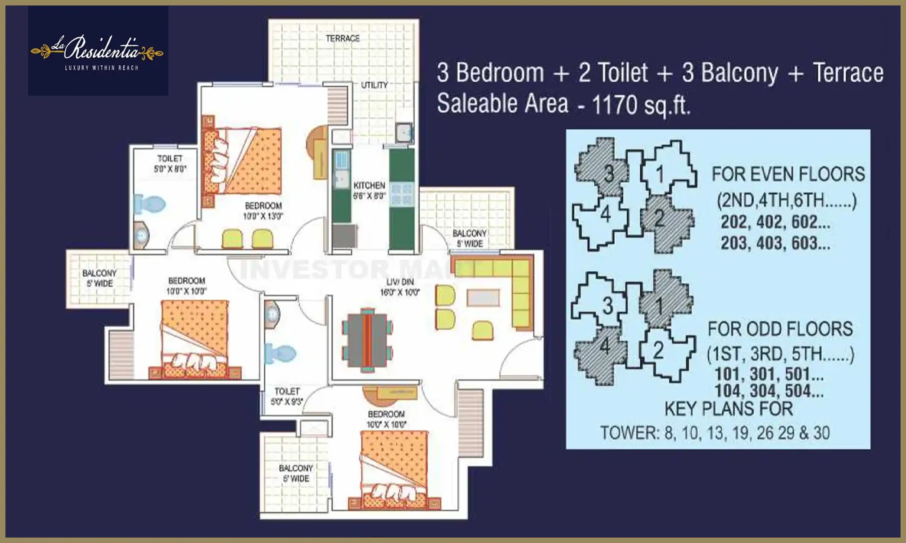 1170 Sqft