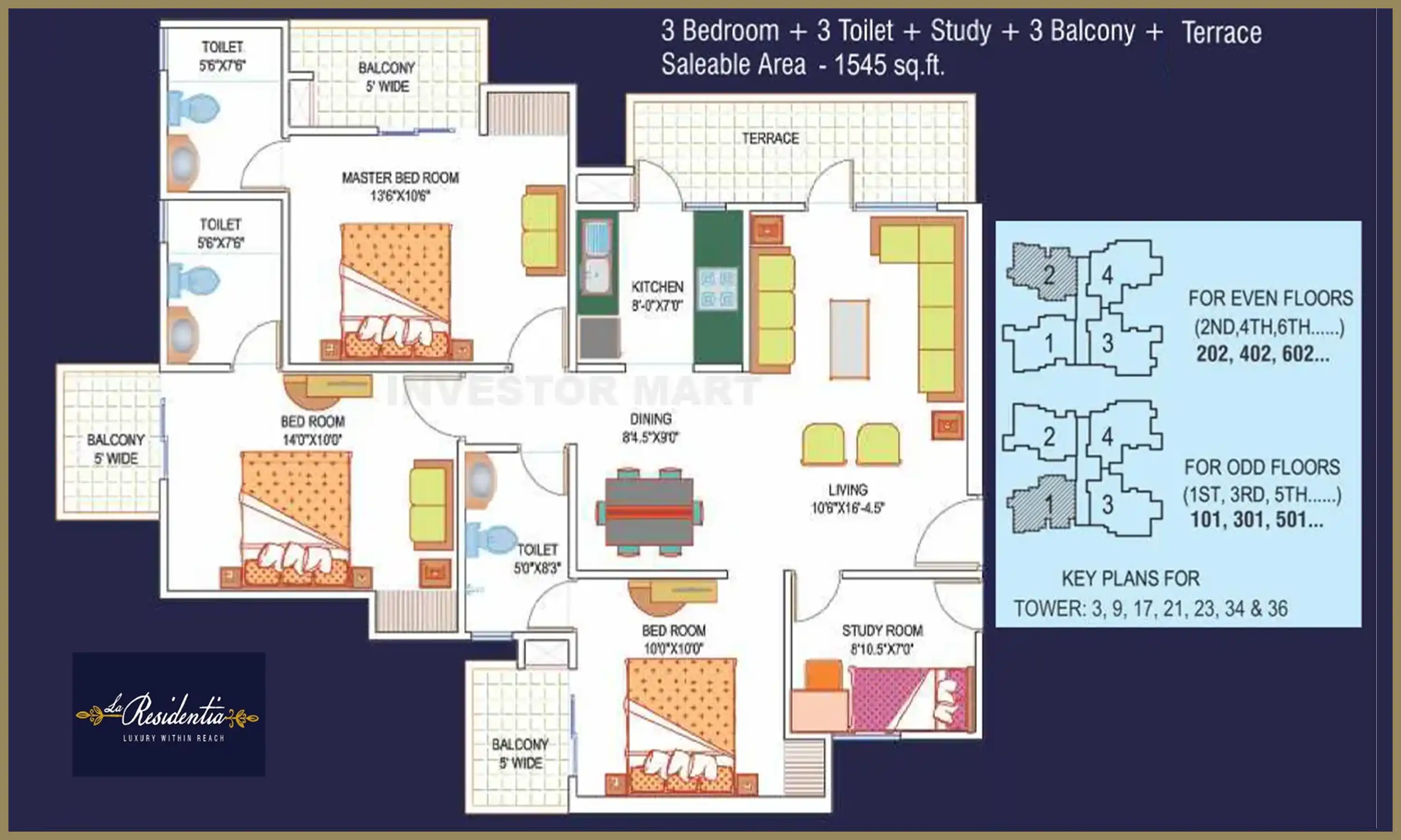 1545 Sqft