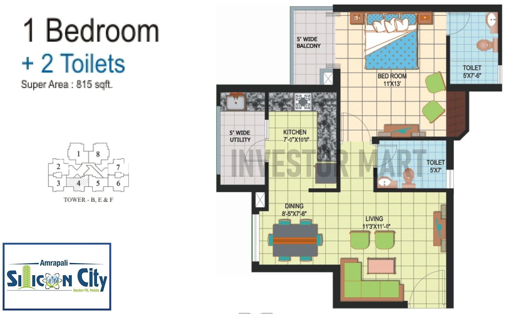 815 Sqft