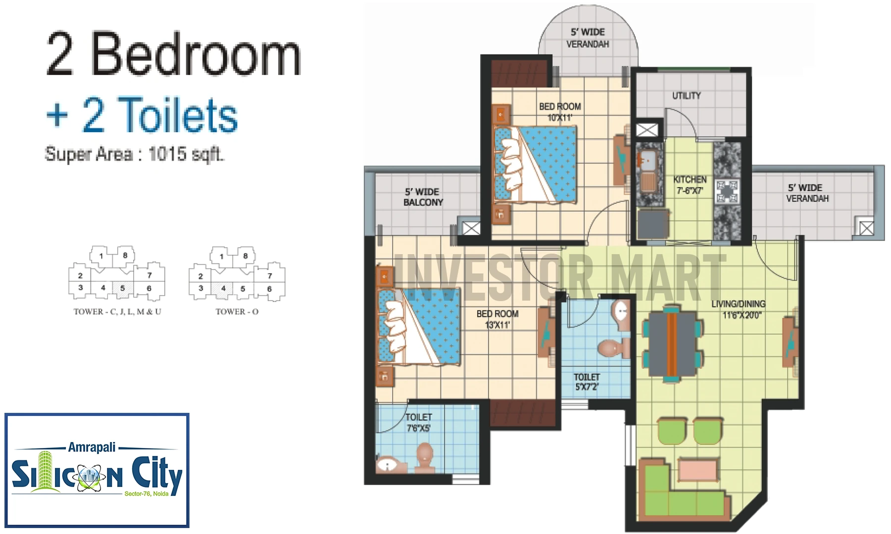 1015 Sqft