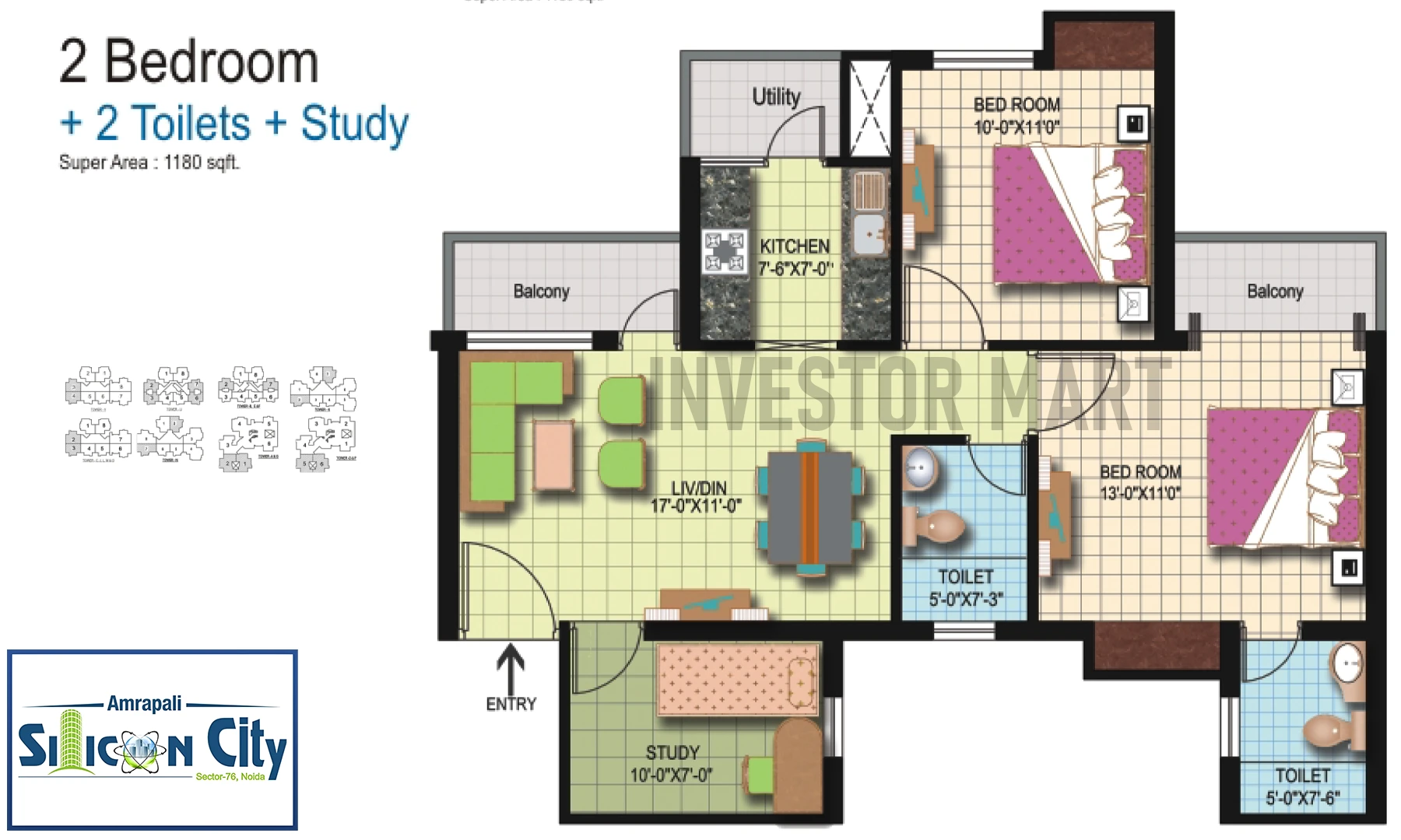 1180 Sqft