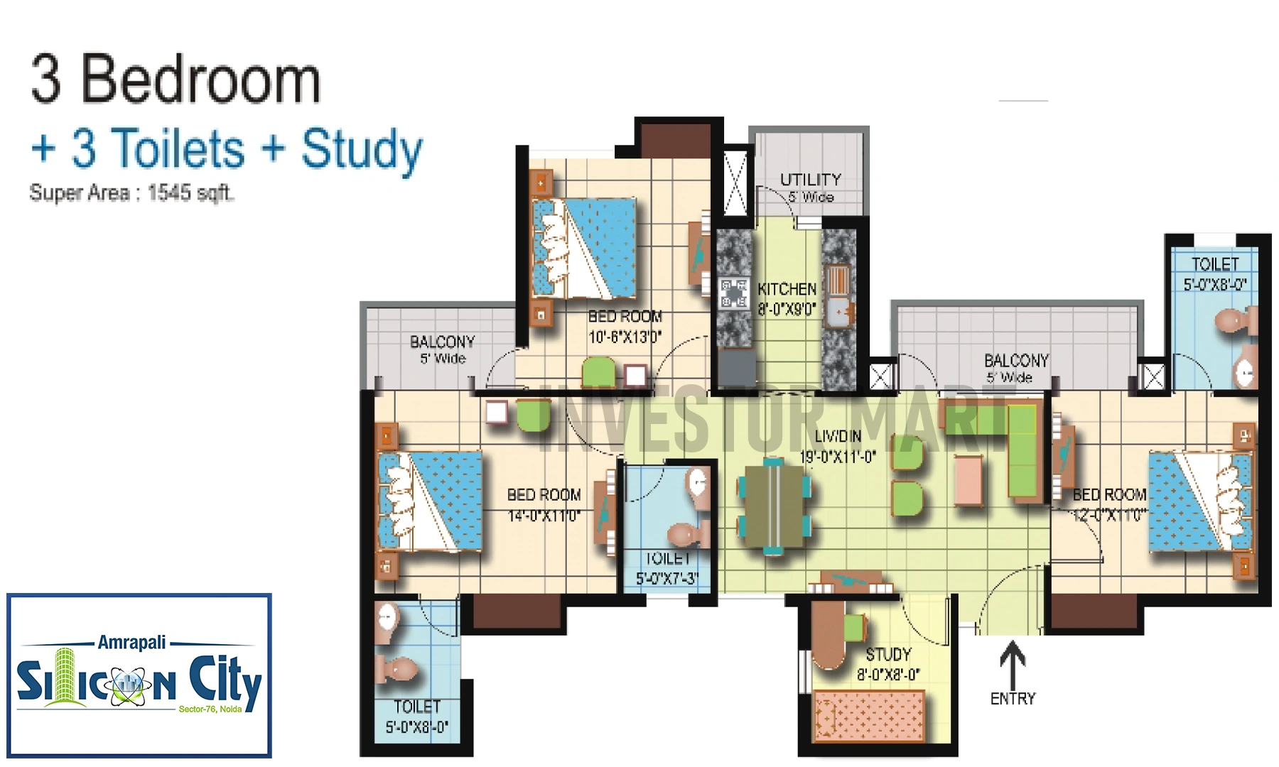 1545 Sqft
