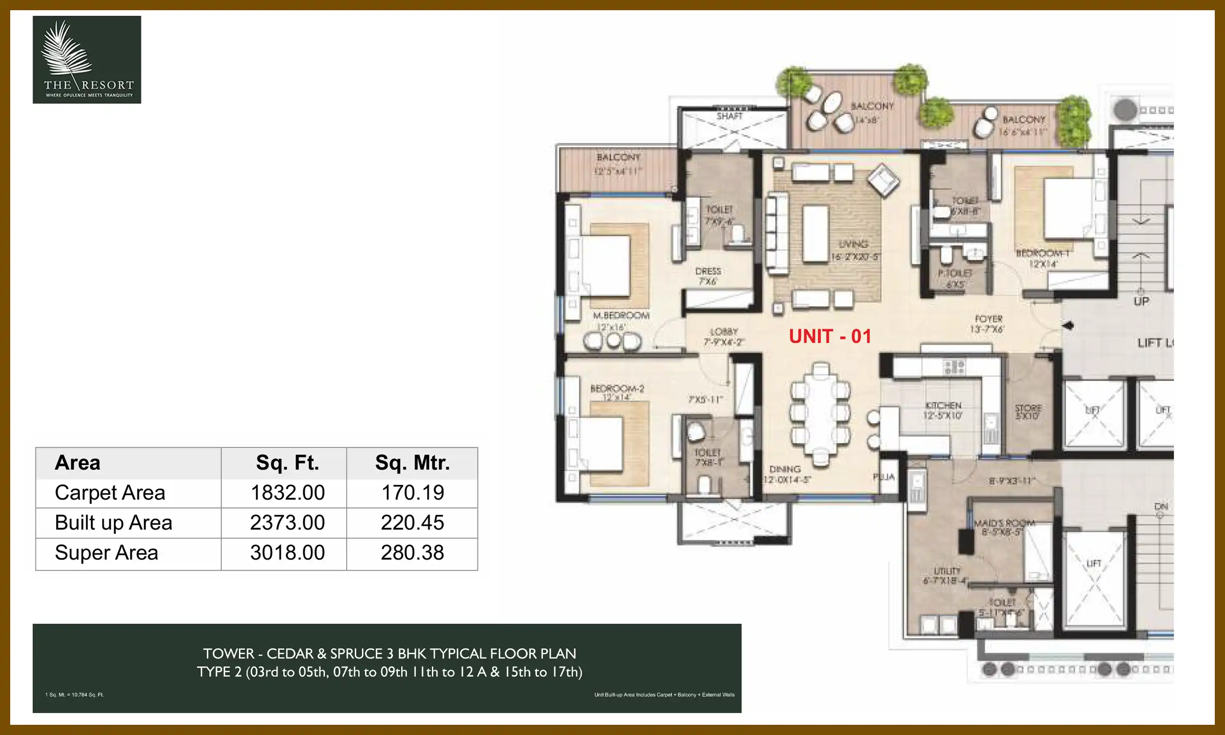 3018 Sqft