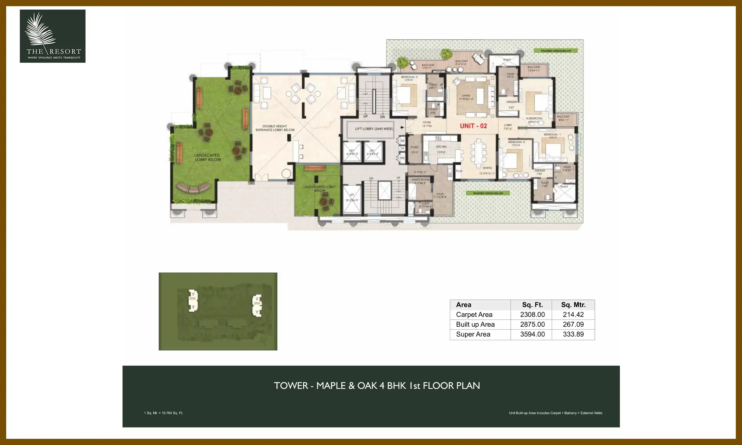 3594 Sqft