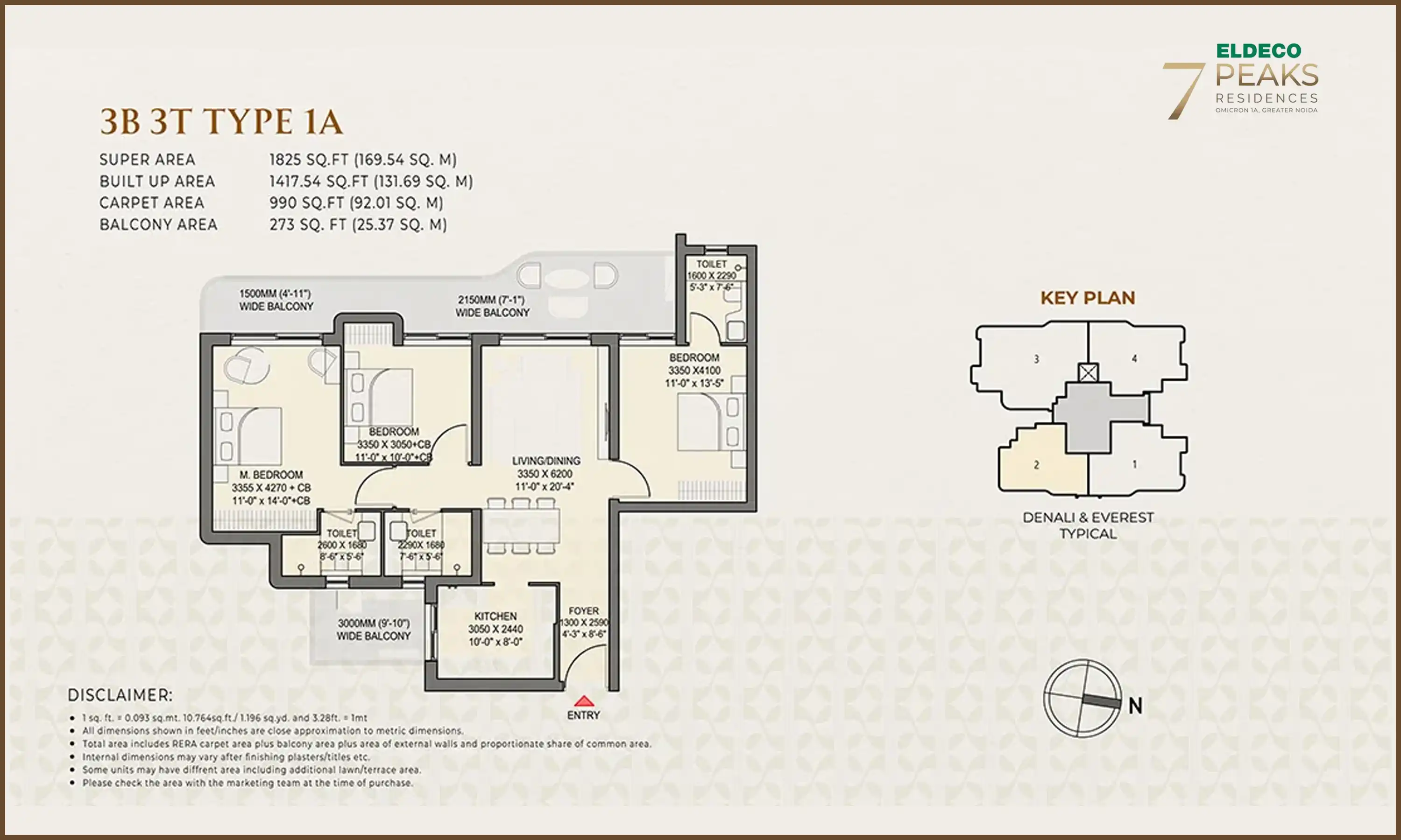 1825 Sqft