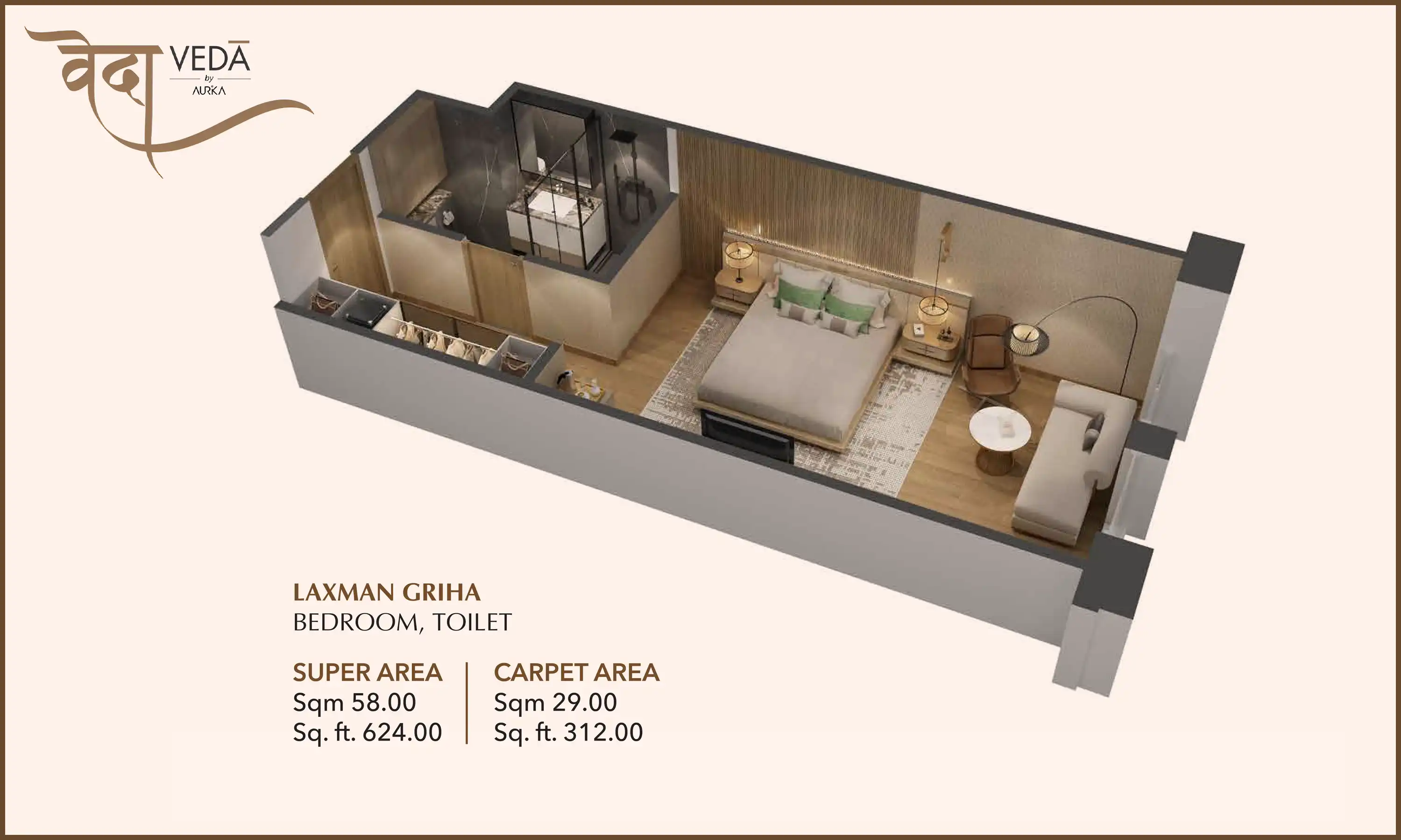 624 Sqft