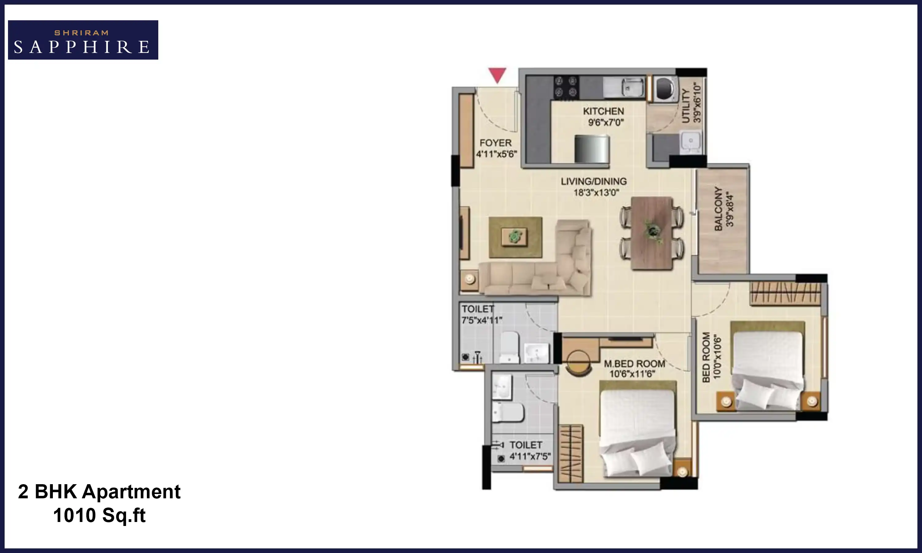 1010 Sqft