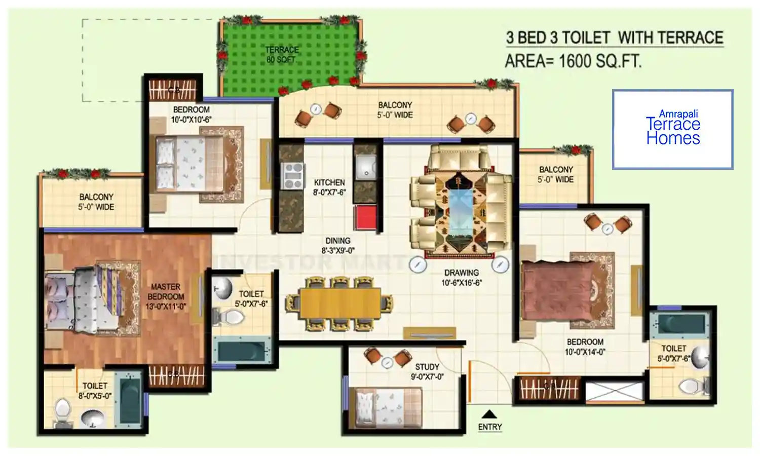 1600 Sqft