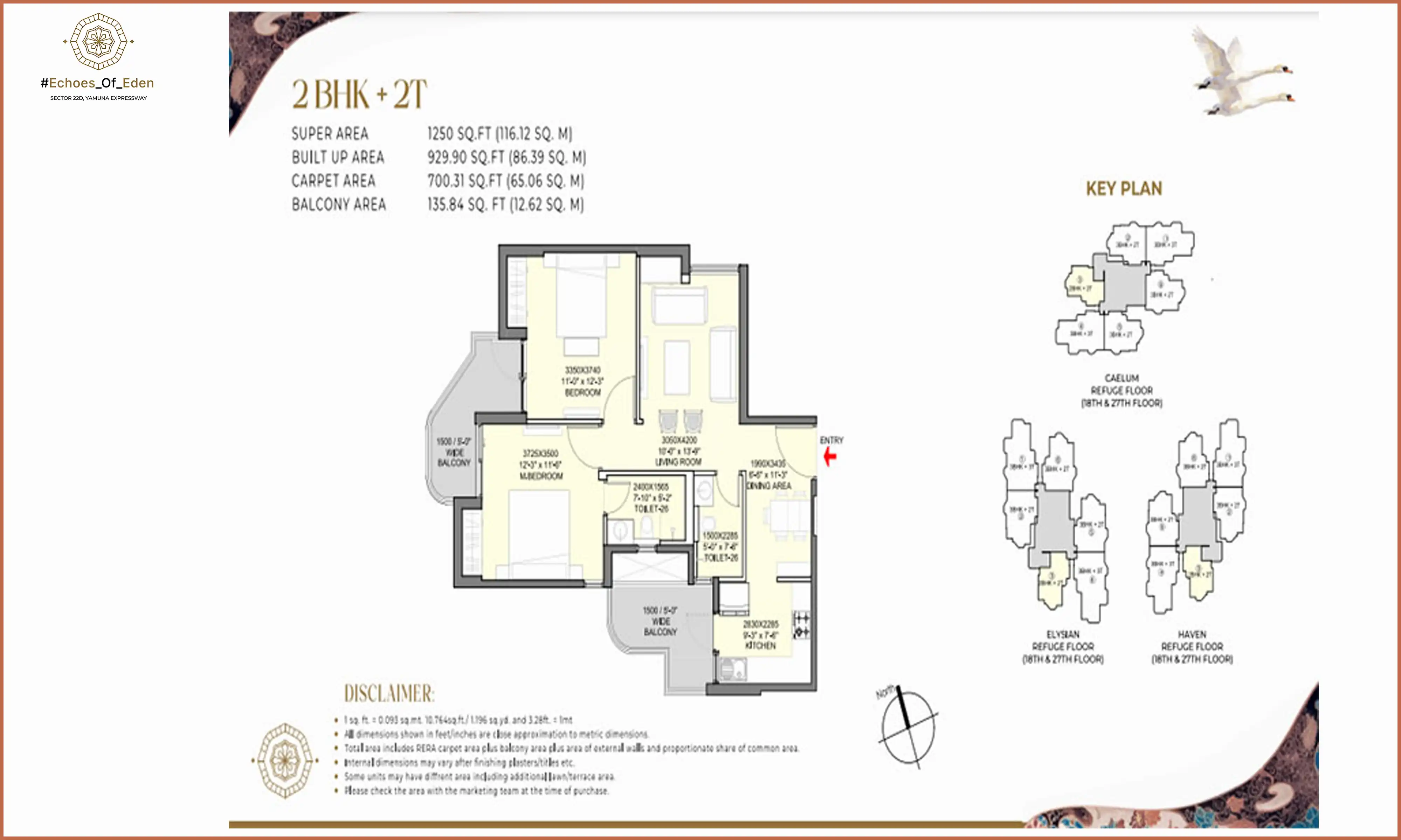 1250 Sqft