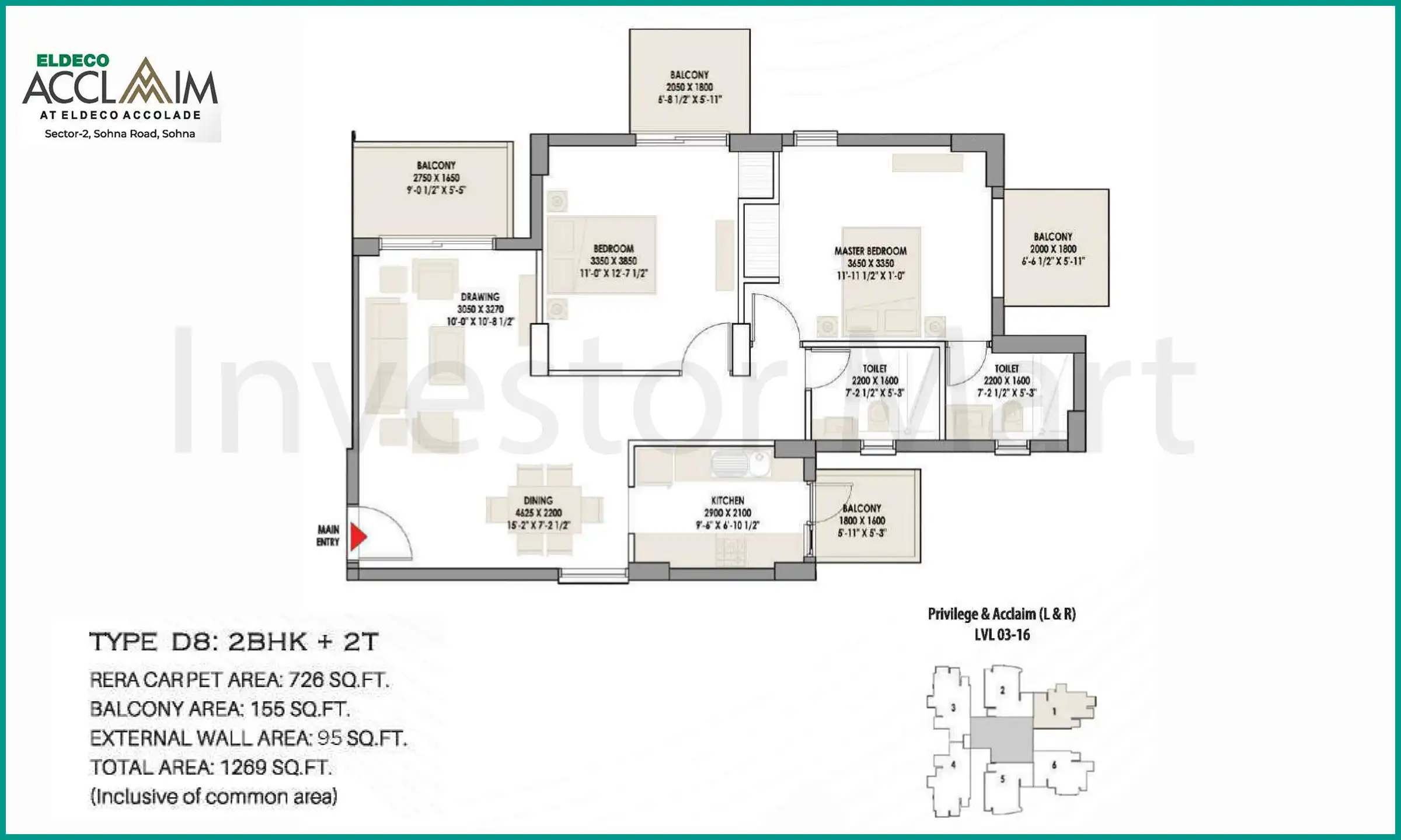 1269 Sqft