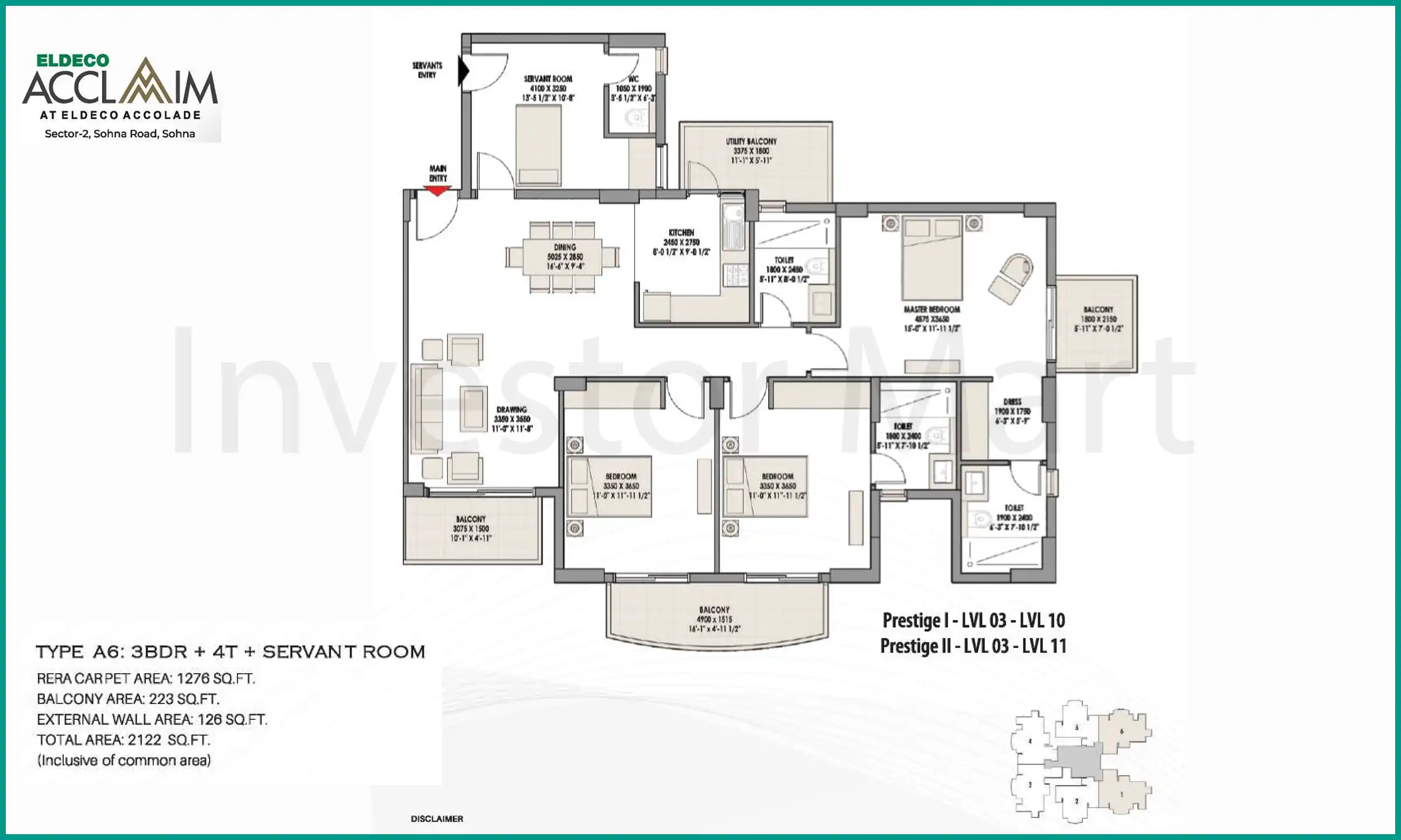 2122 Sqft
