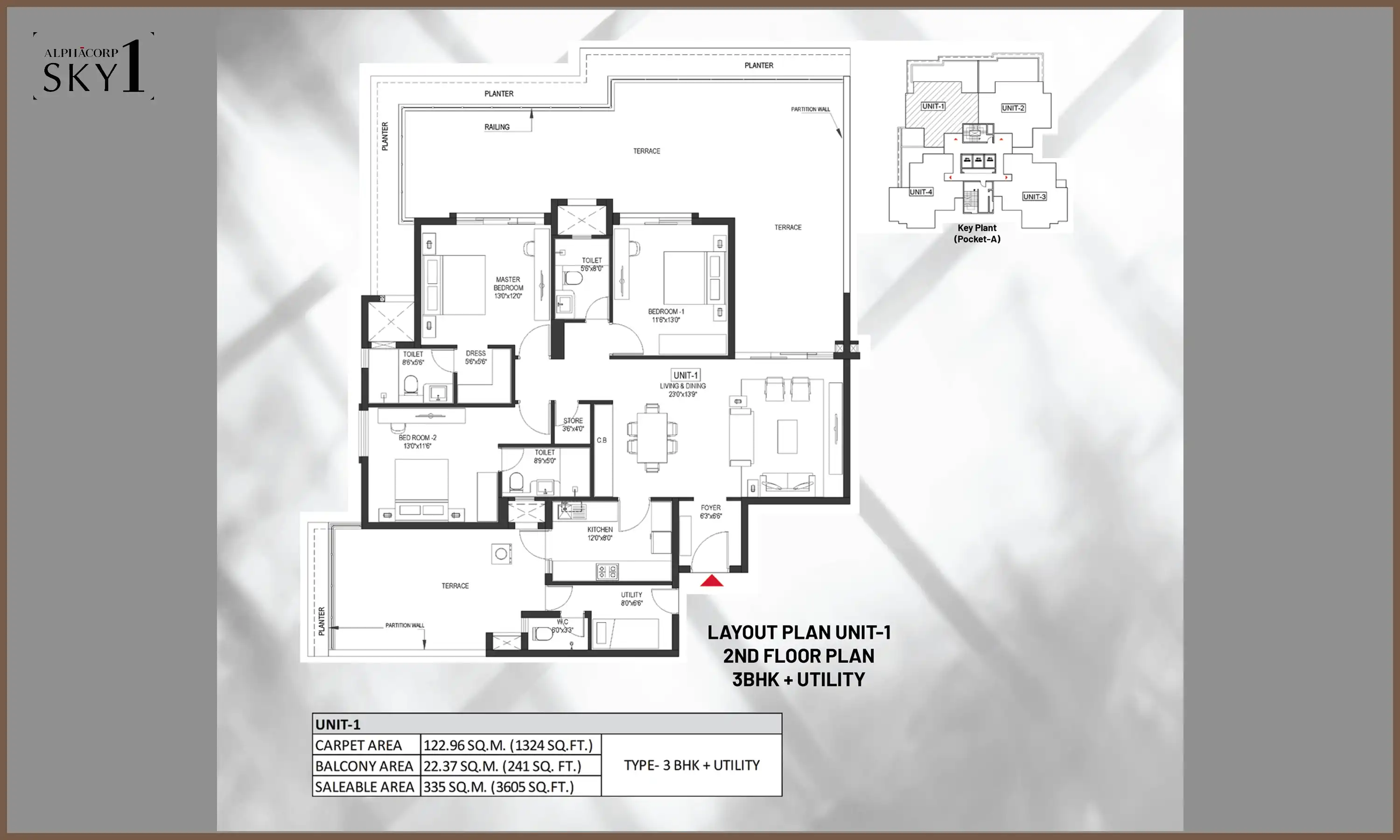 3605 Sqft