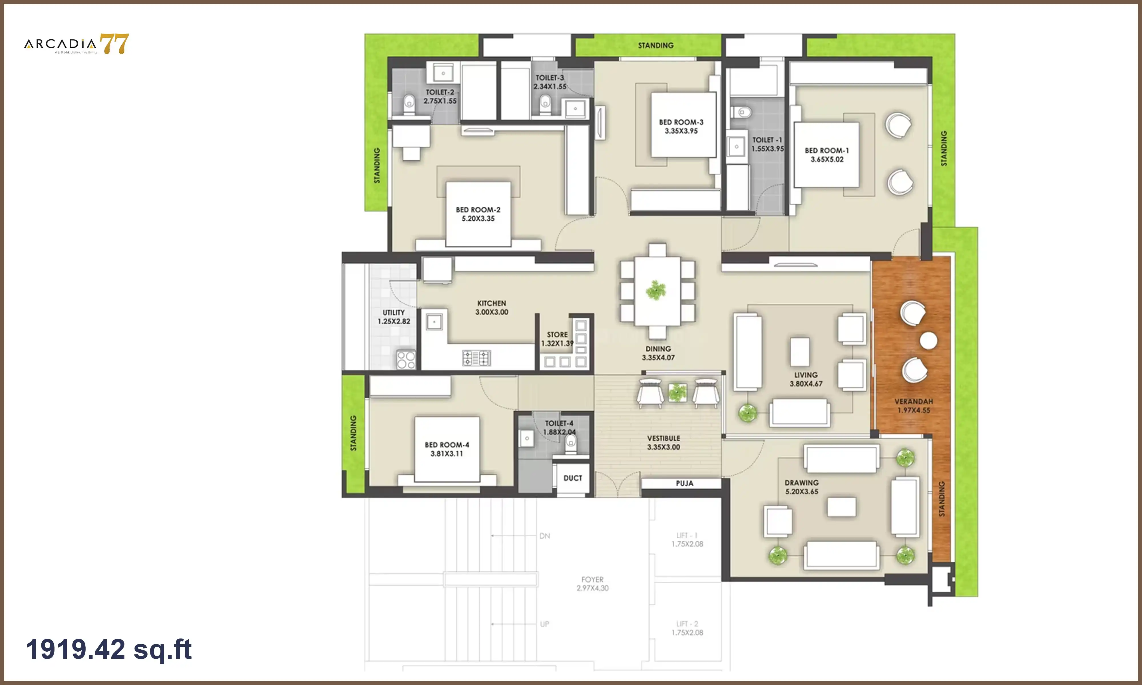1920 Sqft