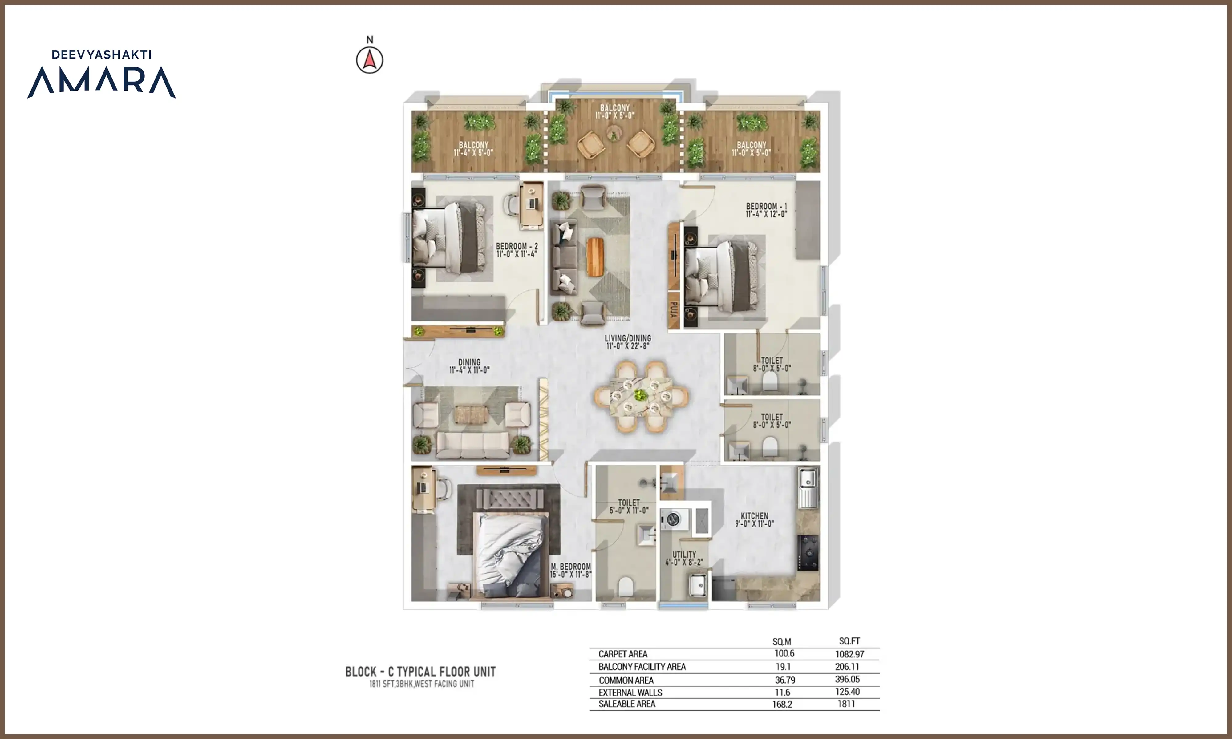 1811 Sqft
