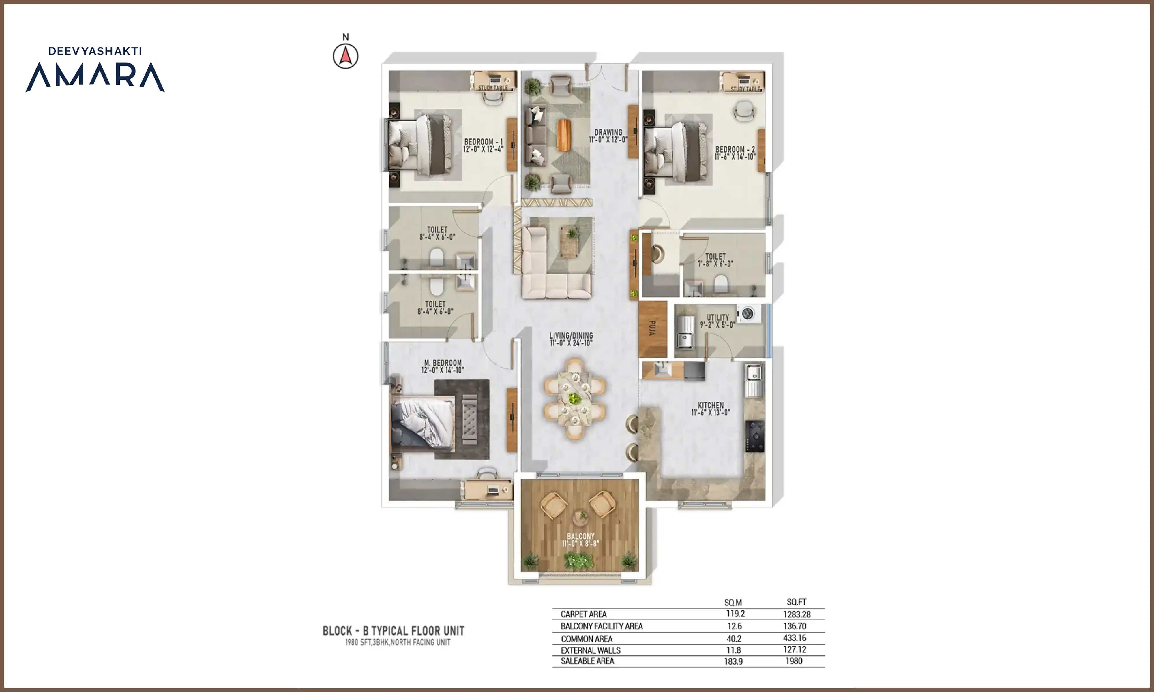 1980 Sqft