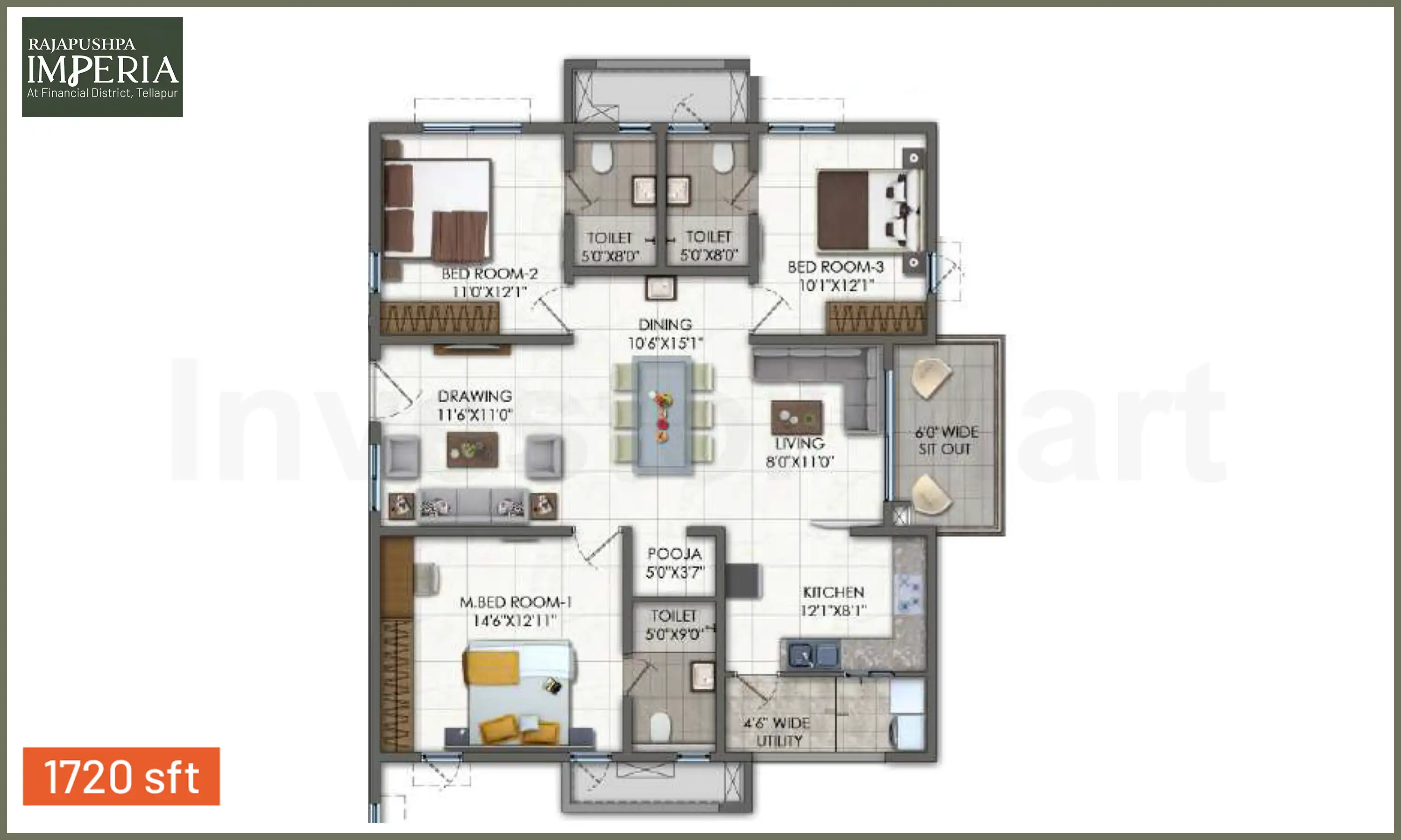1720 Sqft