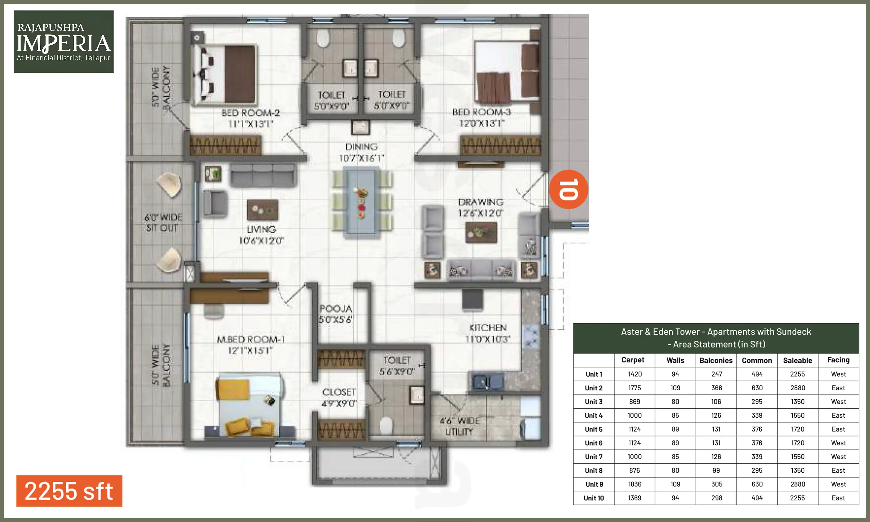 2255 Sqft
