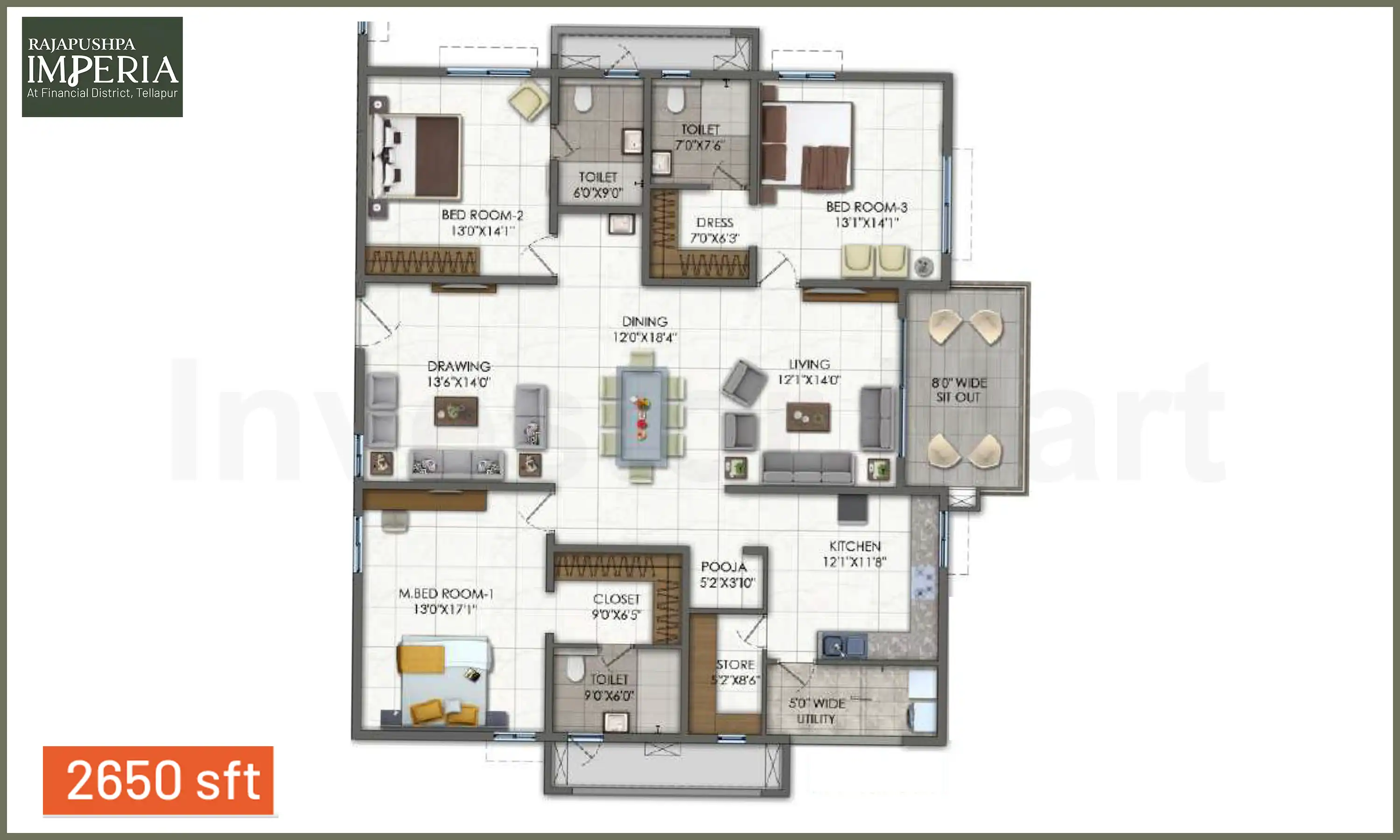 2650 Sqft