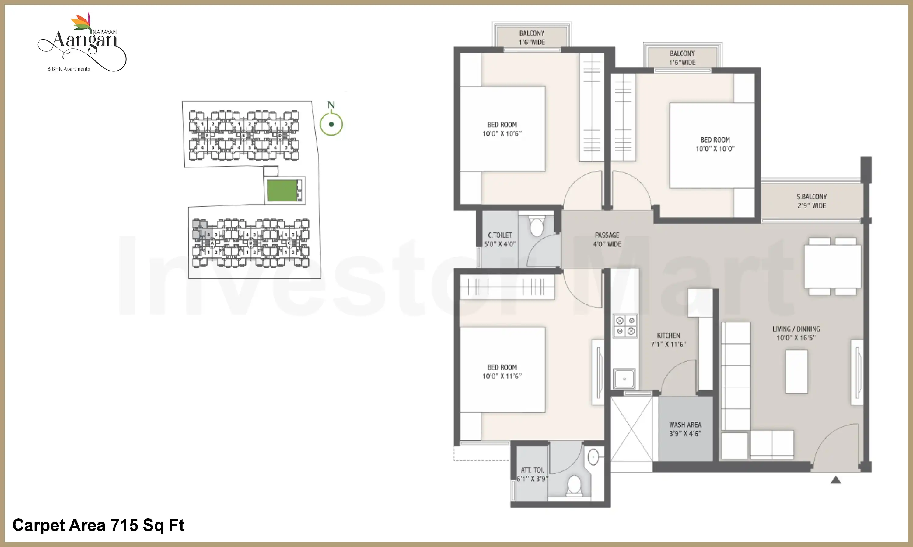 715 Sqft