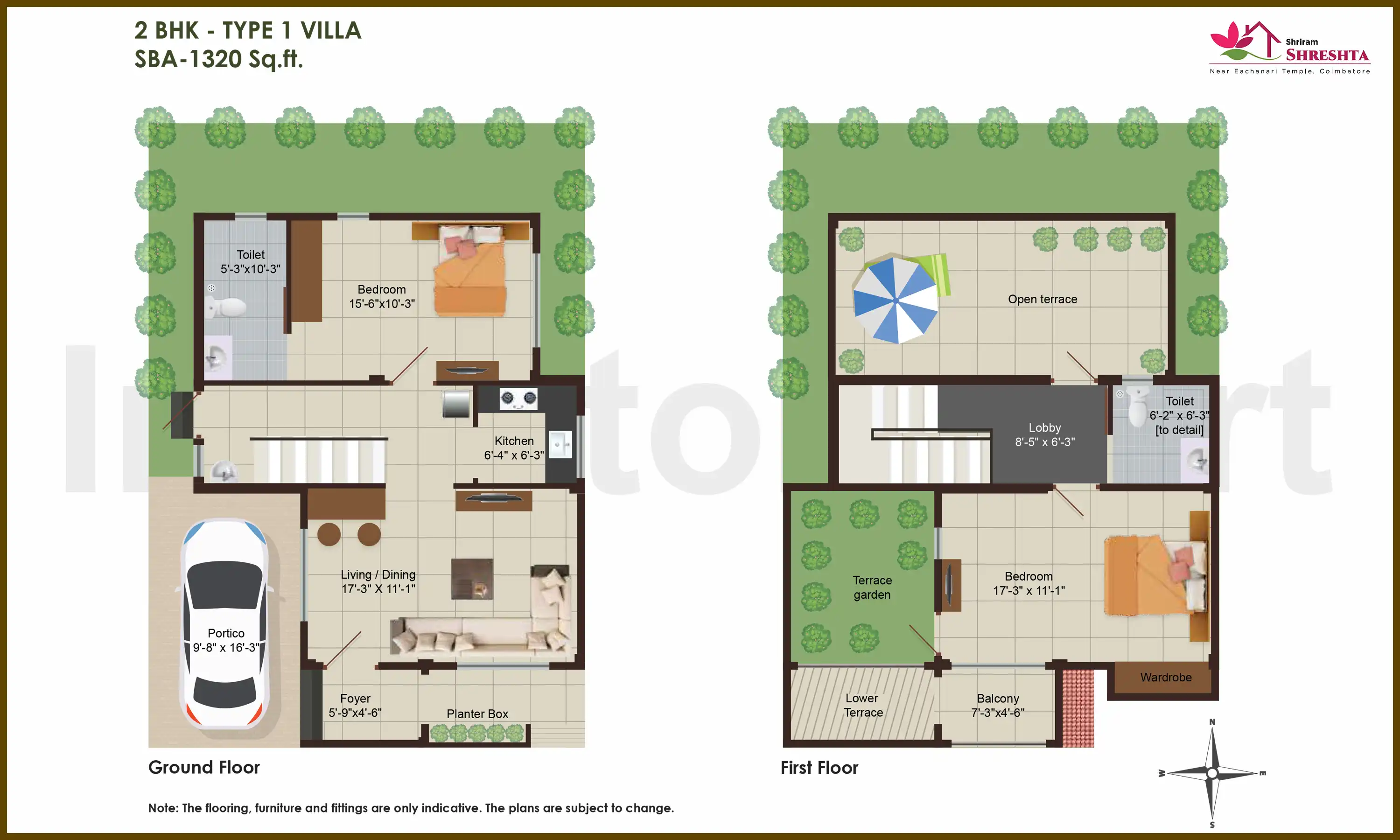 1320 Sqft