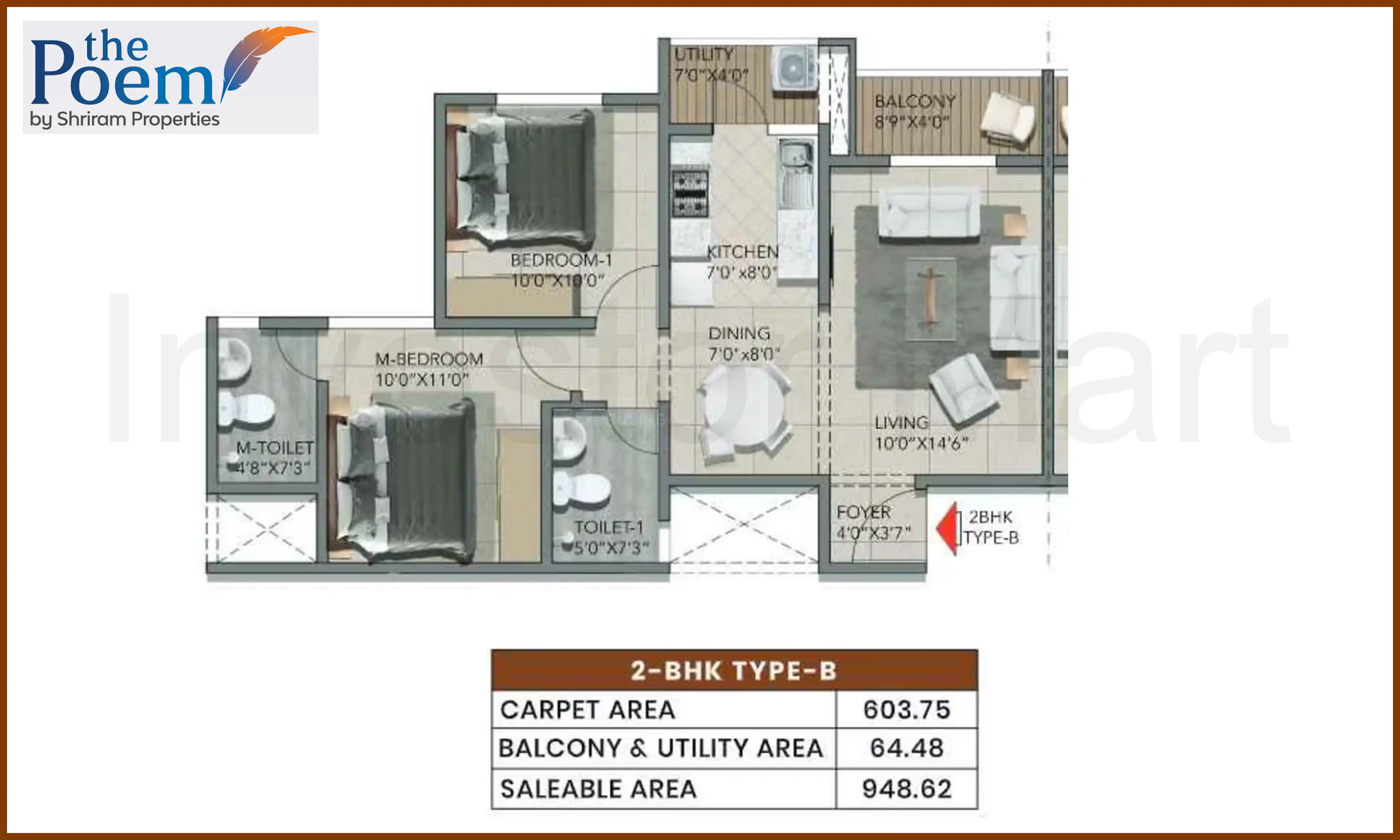 948 Sqft