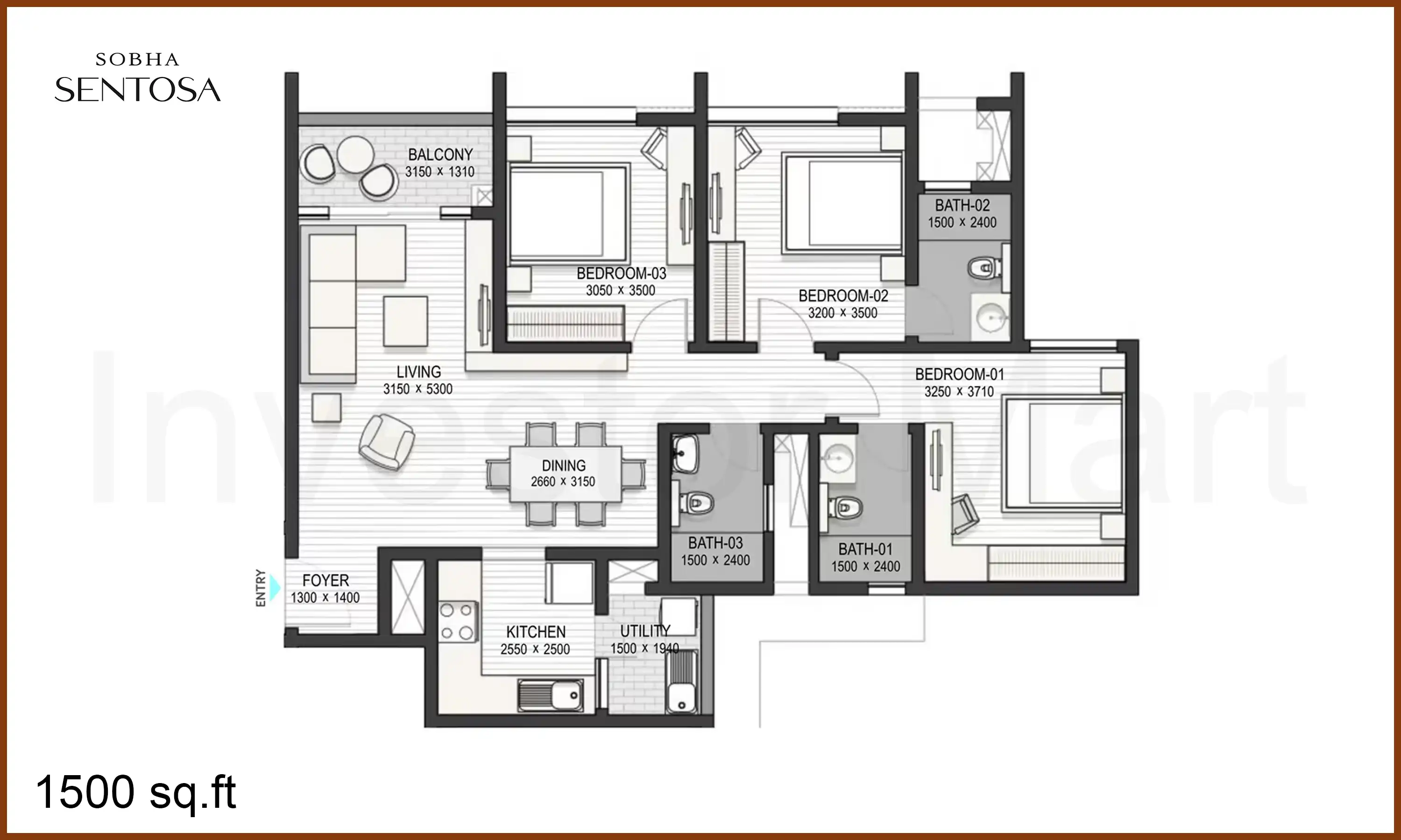 1500 Sqft